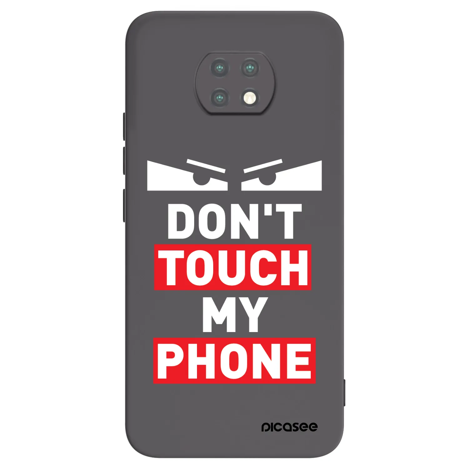 Picasee silikonowe czarne etui na Xiaomi Redmi Note 9T - Shadow Eye - Transparent