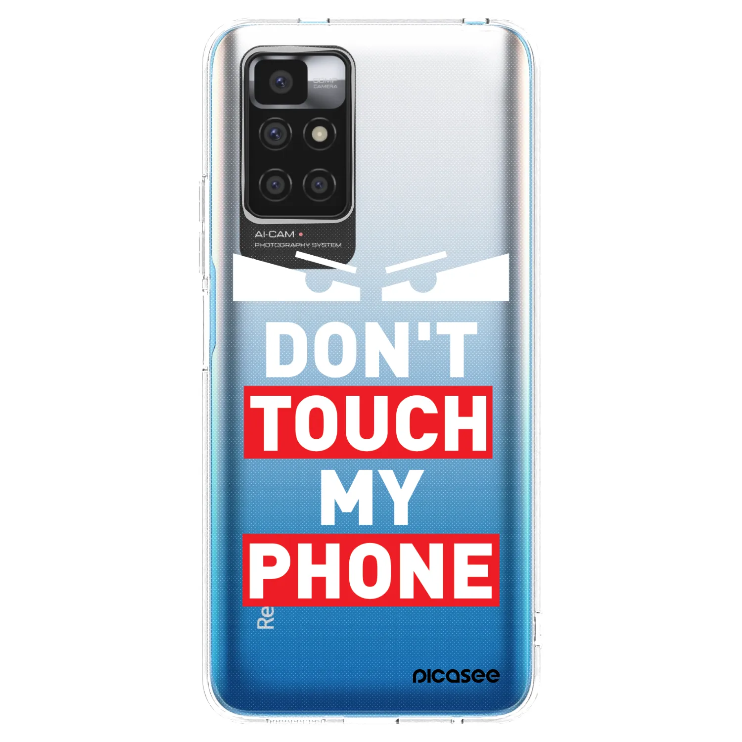Picasee silikonowe przeźroczyste etui na Xiaomi Redmi 10 - Shadow Eye - Transparent