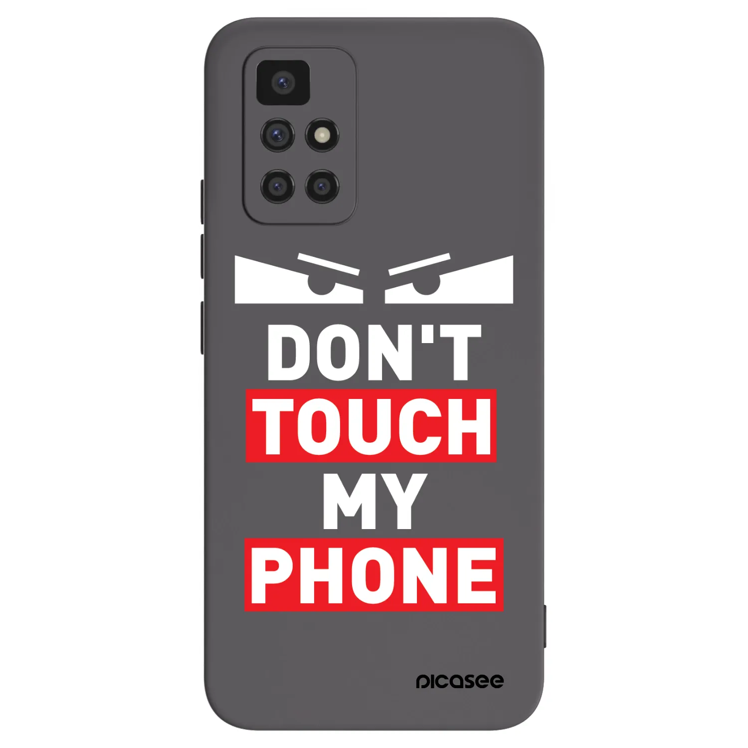 Picasee silikonowe czarne etui na Xiaomi Redmi 10 - Shadow Eye - Transparent