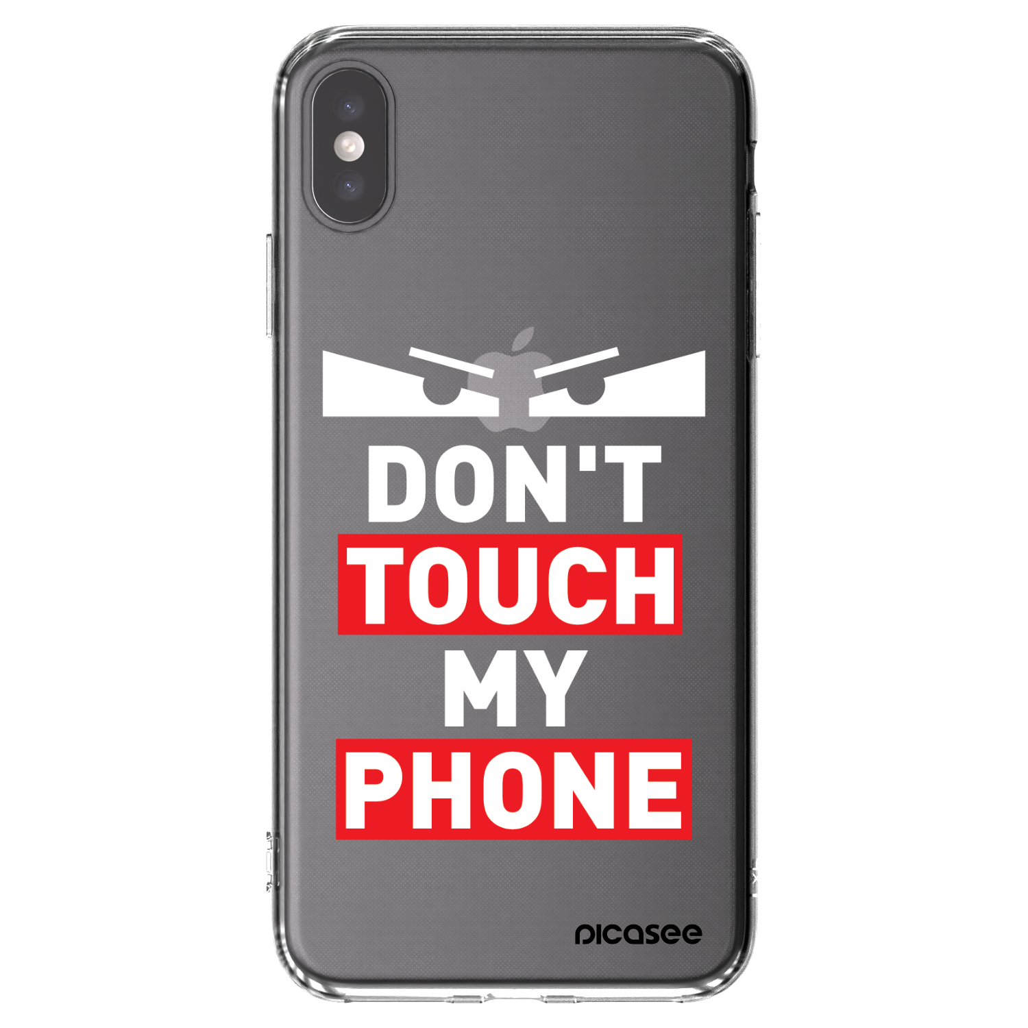 Picasee silikonowe przeźroczyste etui na Apple iPhone XS Max - Shadow Eye - Transparent
