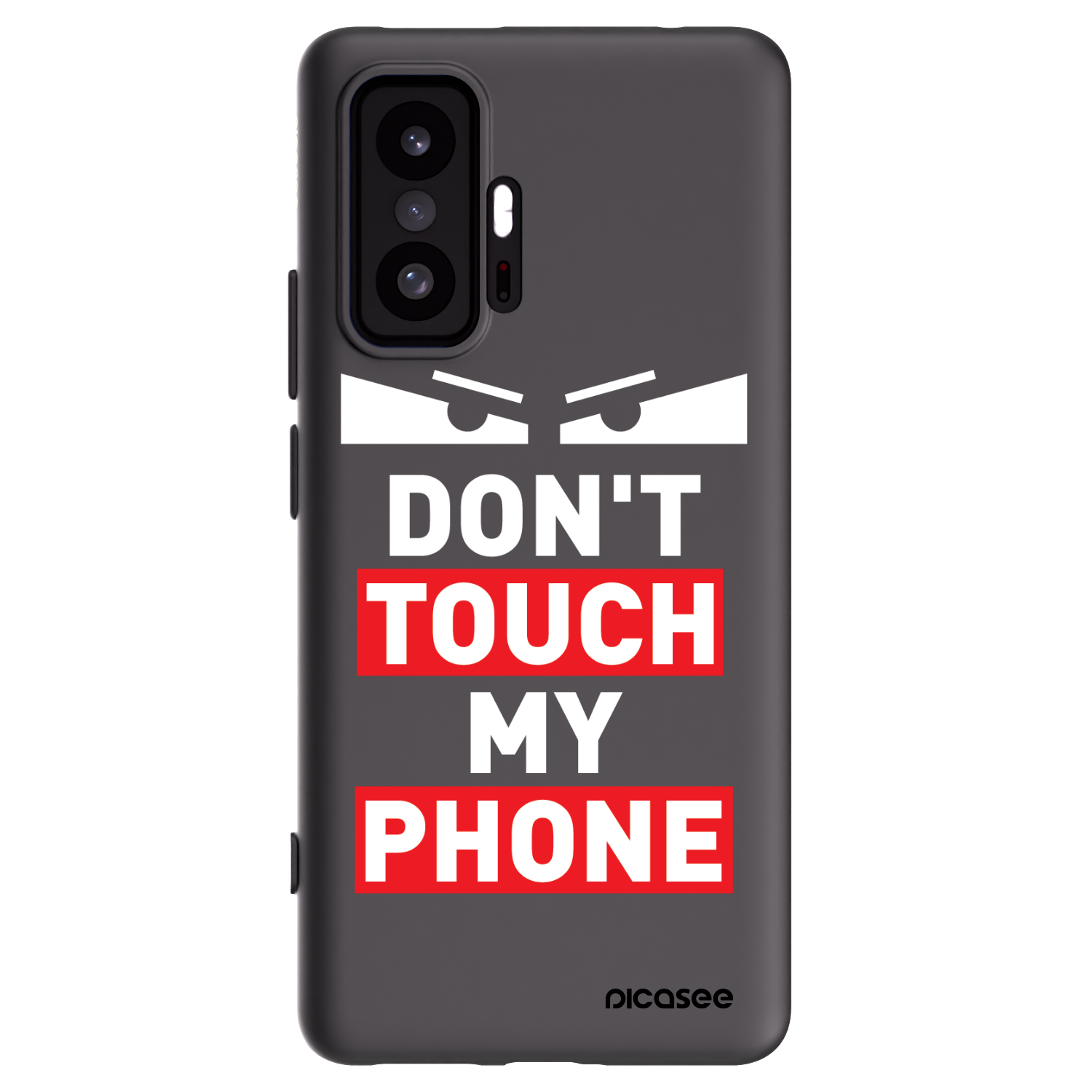Picasee silikonowe czarne etui na Xiaomi 11T Pro - Shadow Eye - Transparent