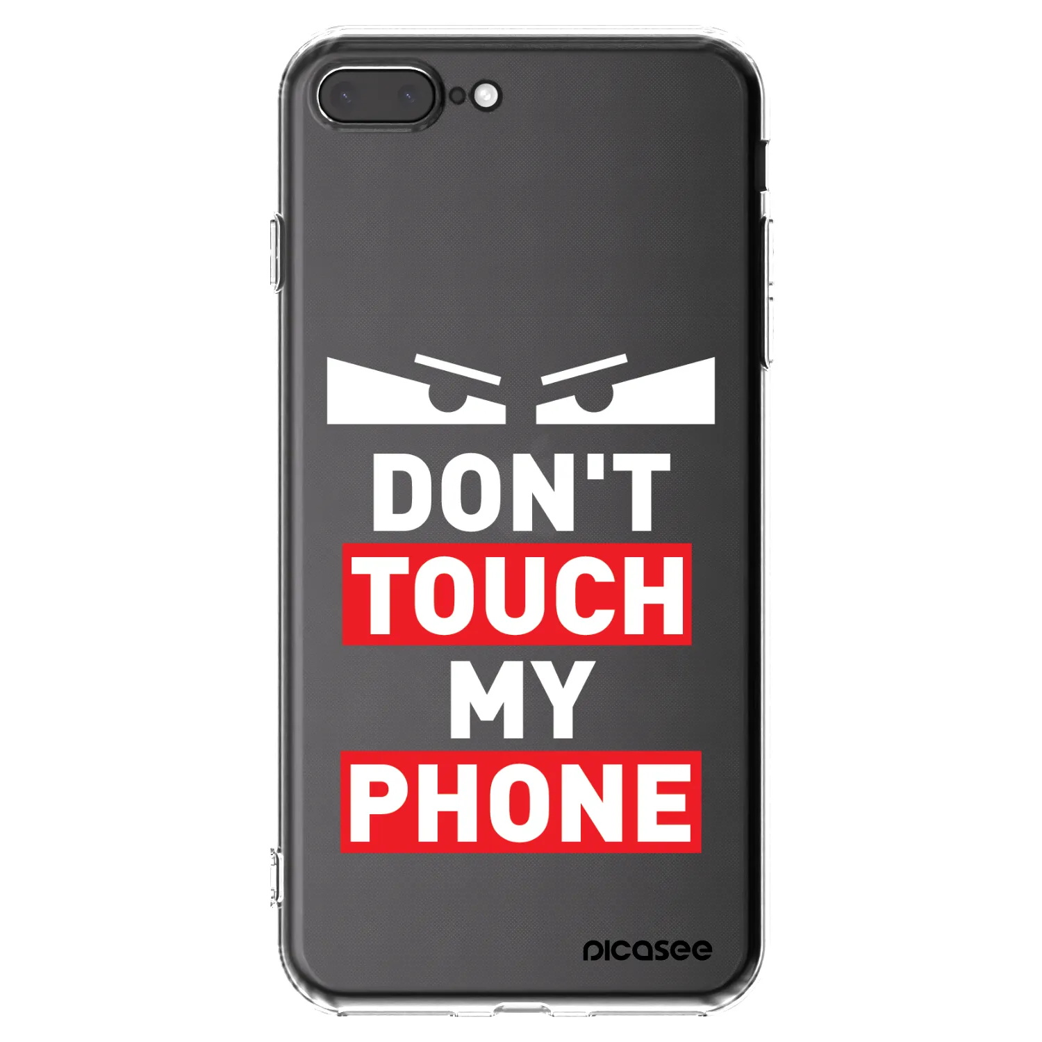 Picasee silikonowe przeźroczyste etui na Apple iPhone 7 Plus - Shadow Eye - Transparent