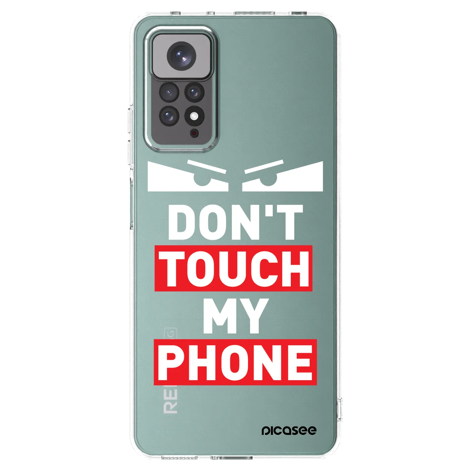 Picasee silikonowe przeźroczyste etui na Xiaomi Redmi Note 11S 4G - Shadow Eye - Transparent