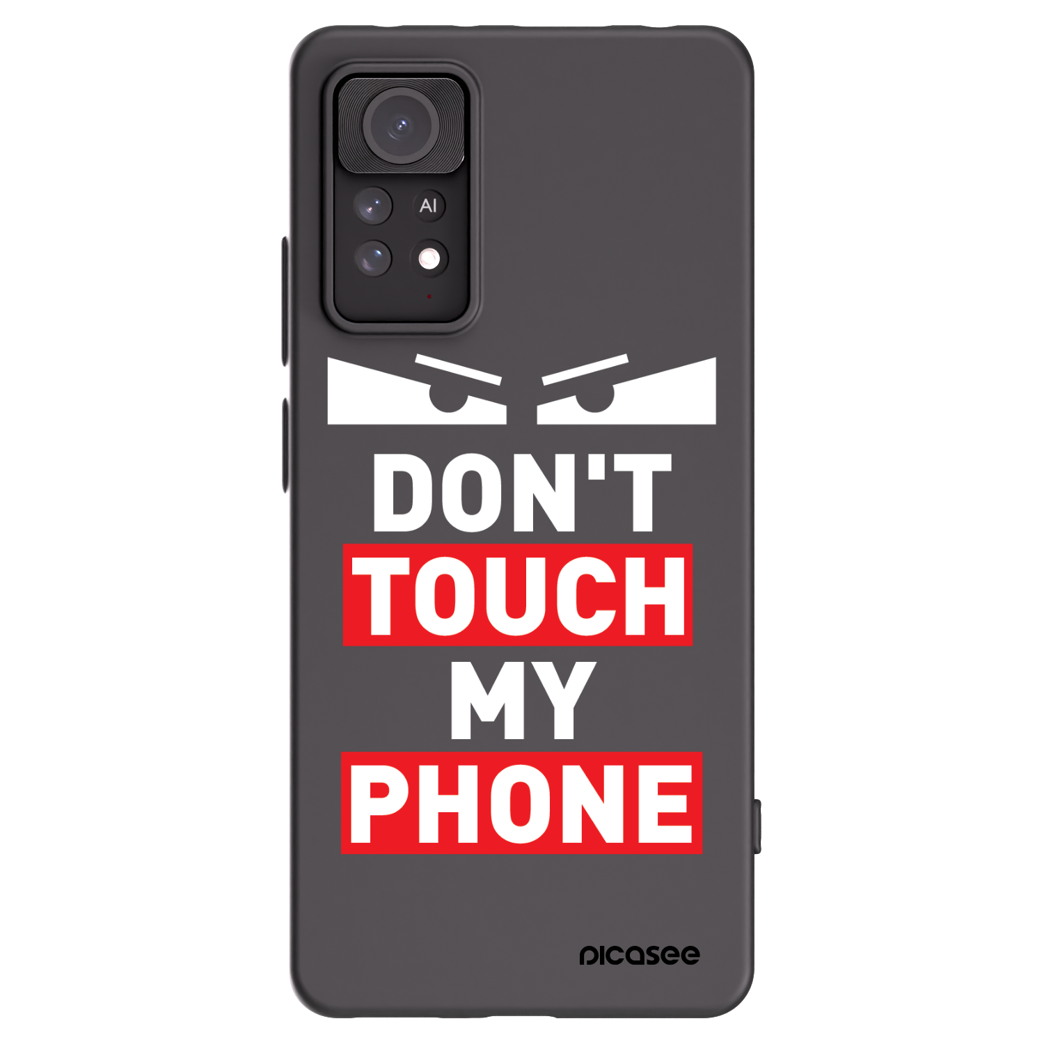 Picasee silikonowe czarne etui na Xiaomi Redmi Note 11 Pro 5G - Shadow Eye - Transparent