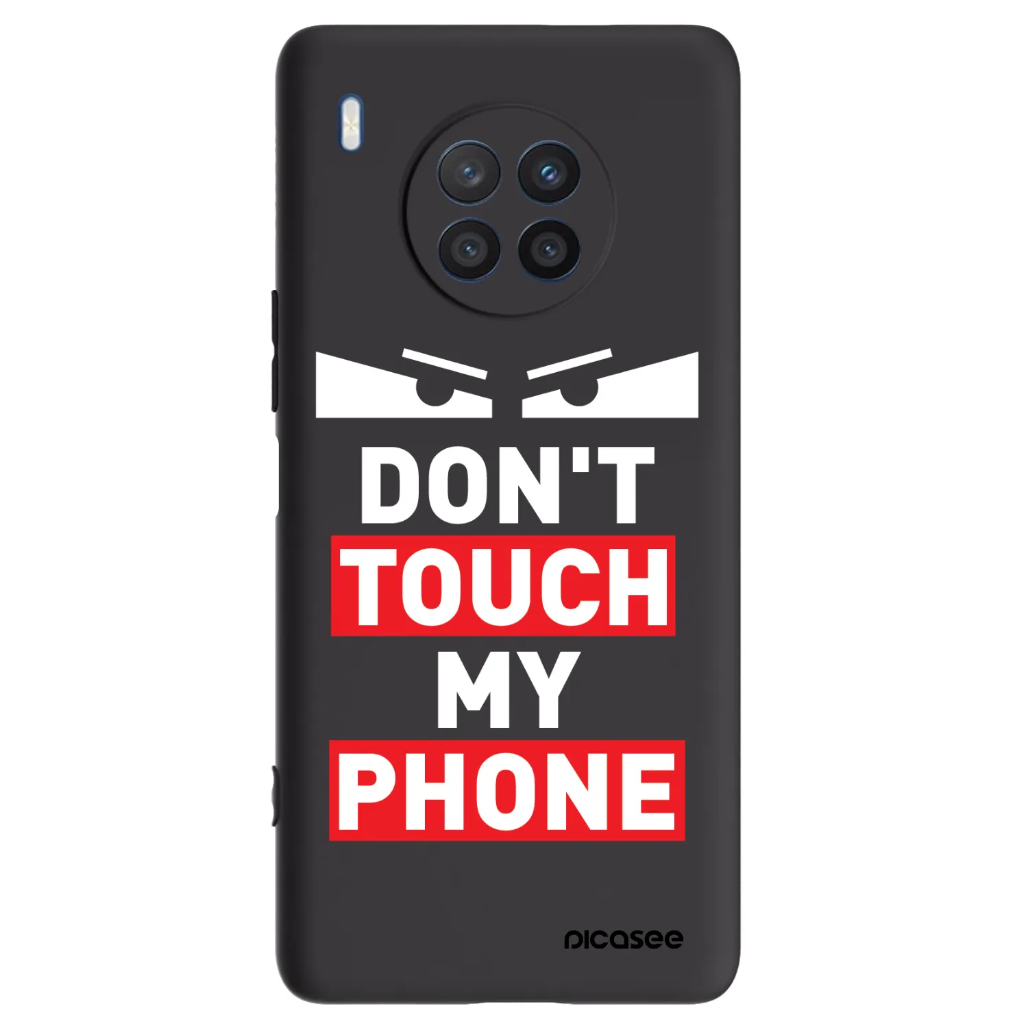 Picasee silikonowe czarne etui na Honor 50 Lite - Shadow Eye - Transparent