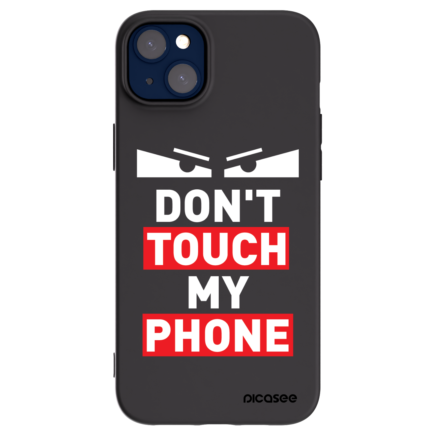 Picasee silikonowe czarne etui na Apple iPhone 14 Plus - Shadow Eye - Transparent