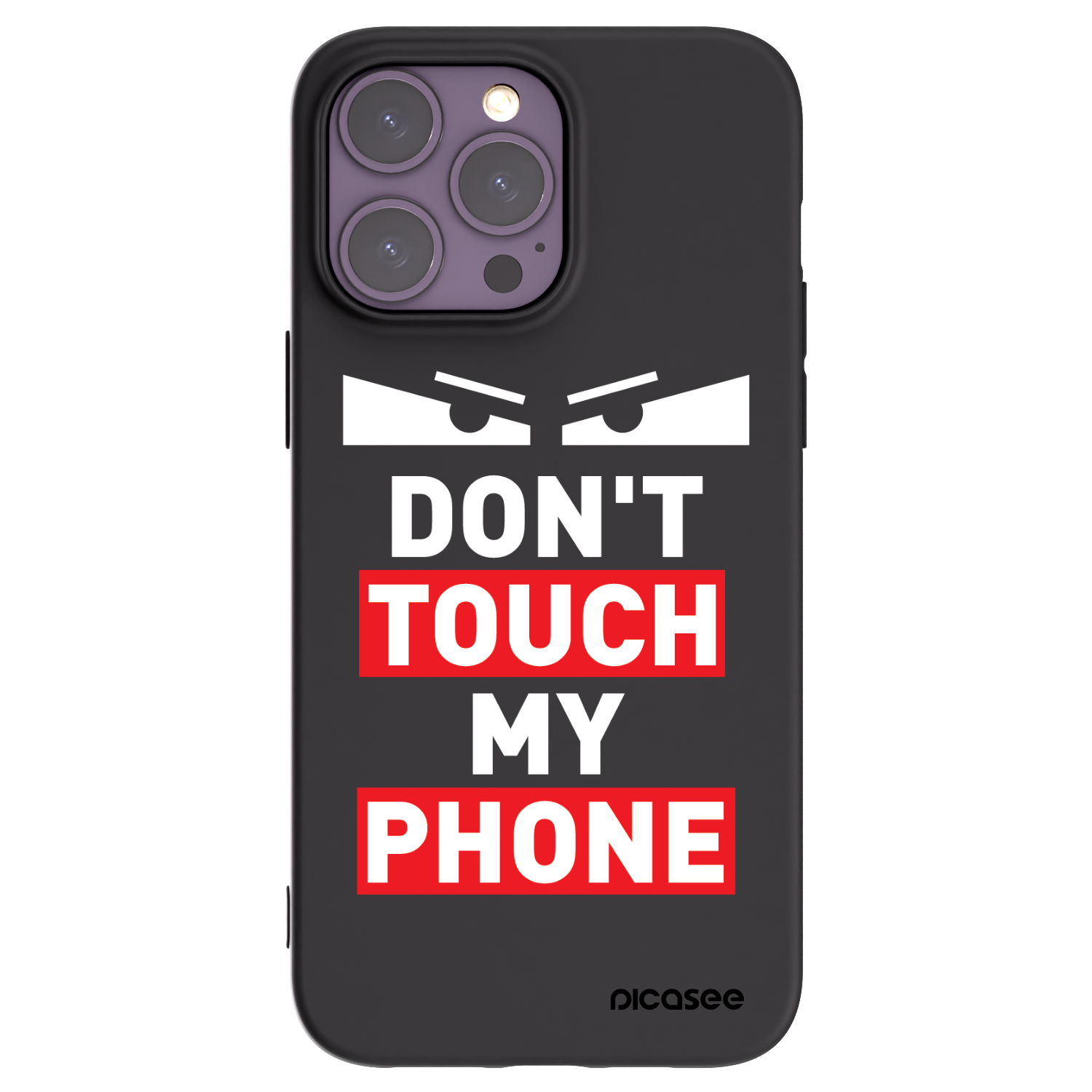 Picasee silikonowe czarne etui na Apple iPhone 14 Pro Max - Shadow Eye - Transparent