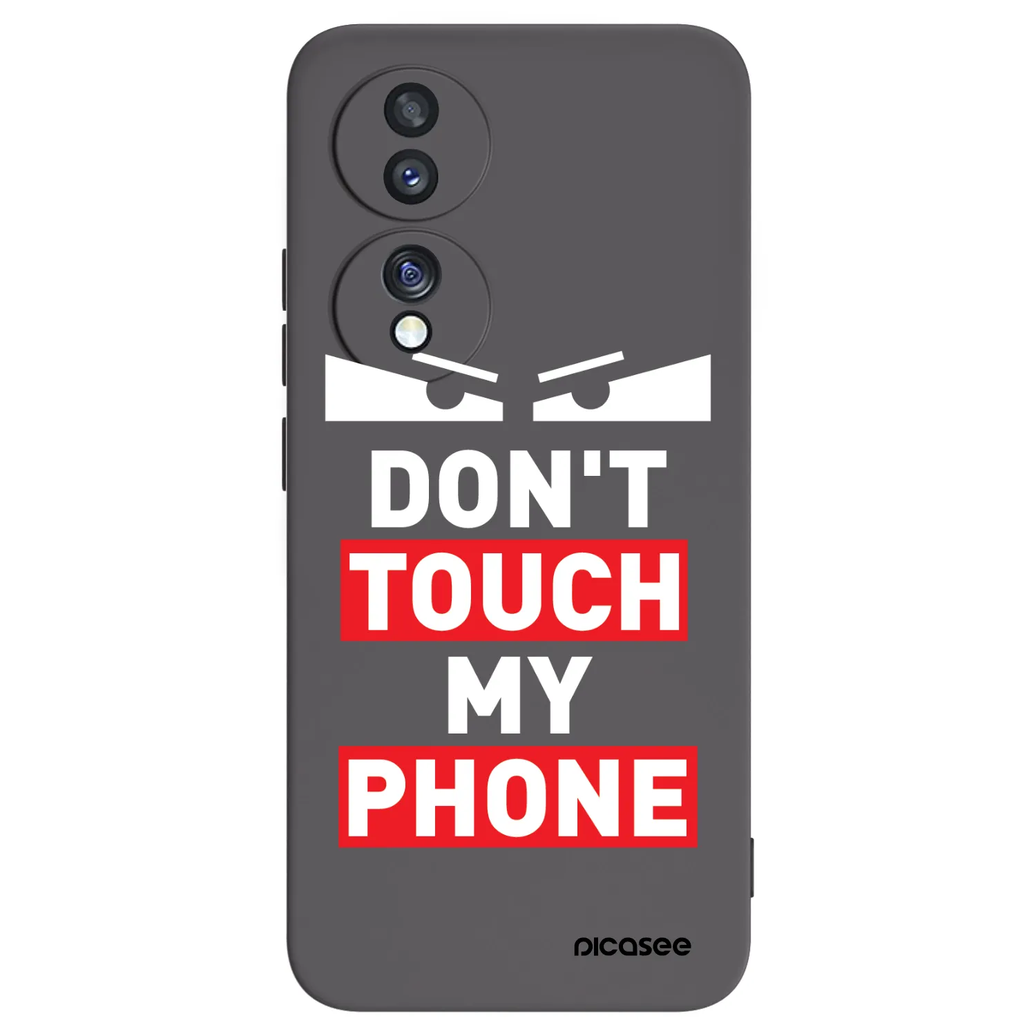 Picasee silikonowe czarne etui na Honor 70 - Shadow Eye - Transparent