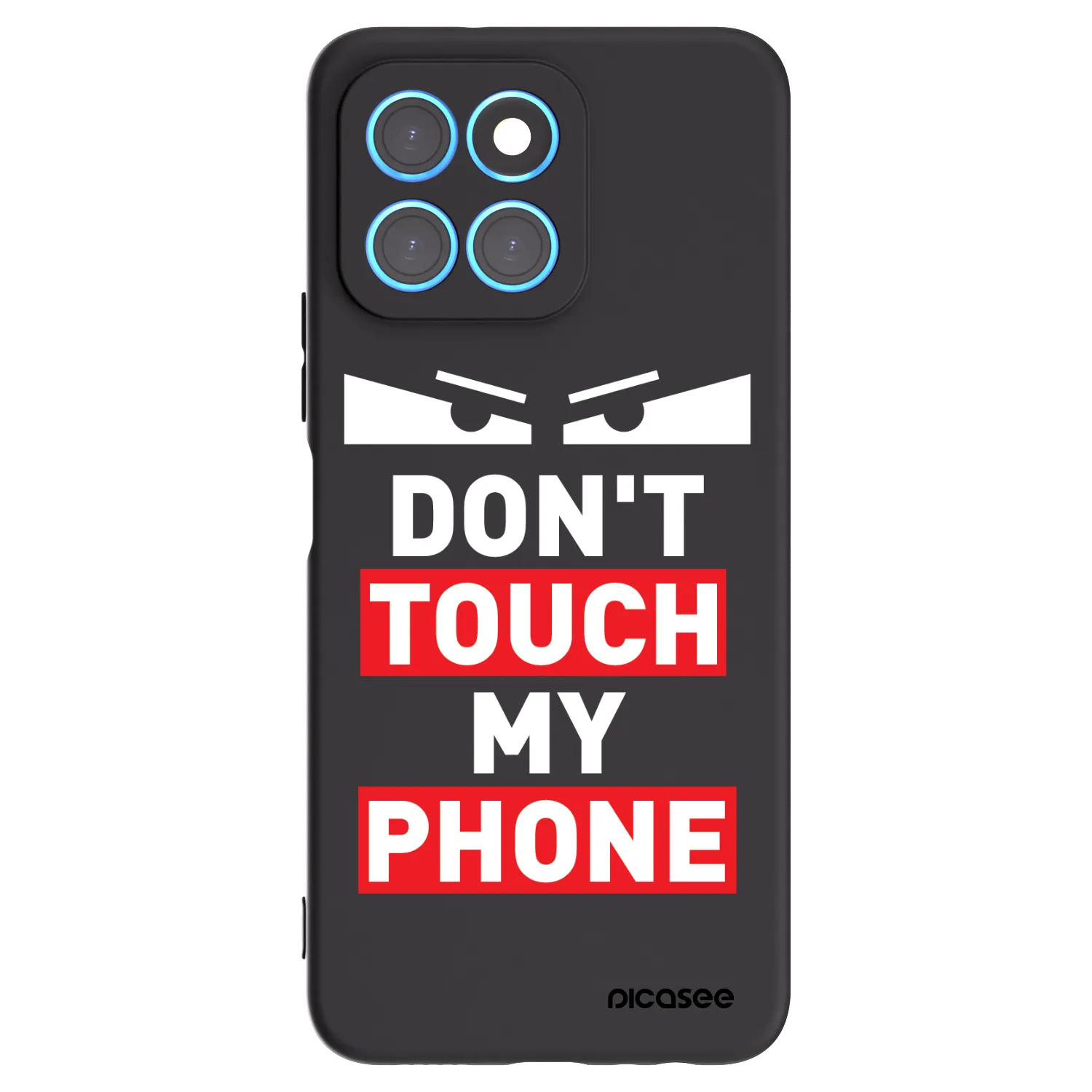 Picasee silikonowe czarne etui na Honor X6 - Shadow Eye - Transparent