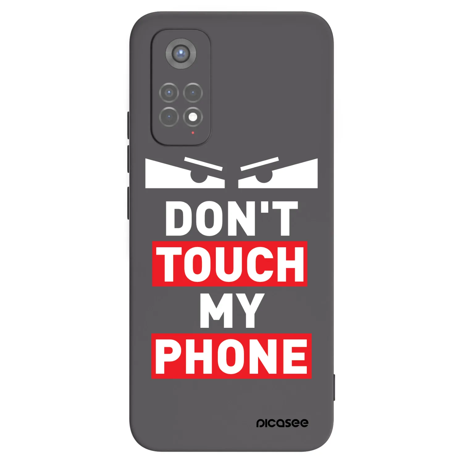 Picasee silikonowe czarne etui na Xiaomi Redmi Note 11S 5G - Shadow Eye - Transparent