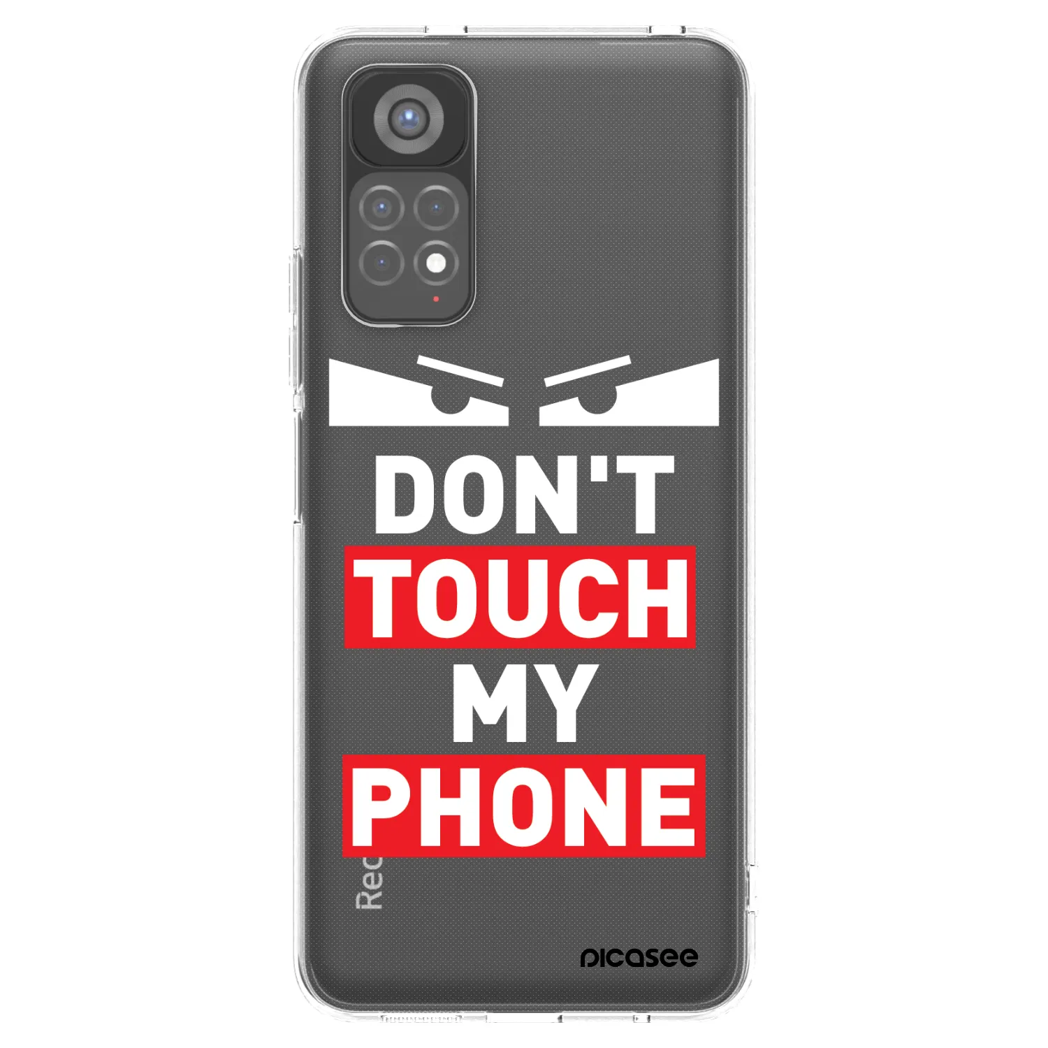 Picasee silikonowe przeźroczyste etui na Xiaomi Redmi Note 11S 5G - Shadow Eye - Transparent