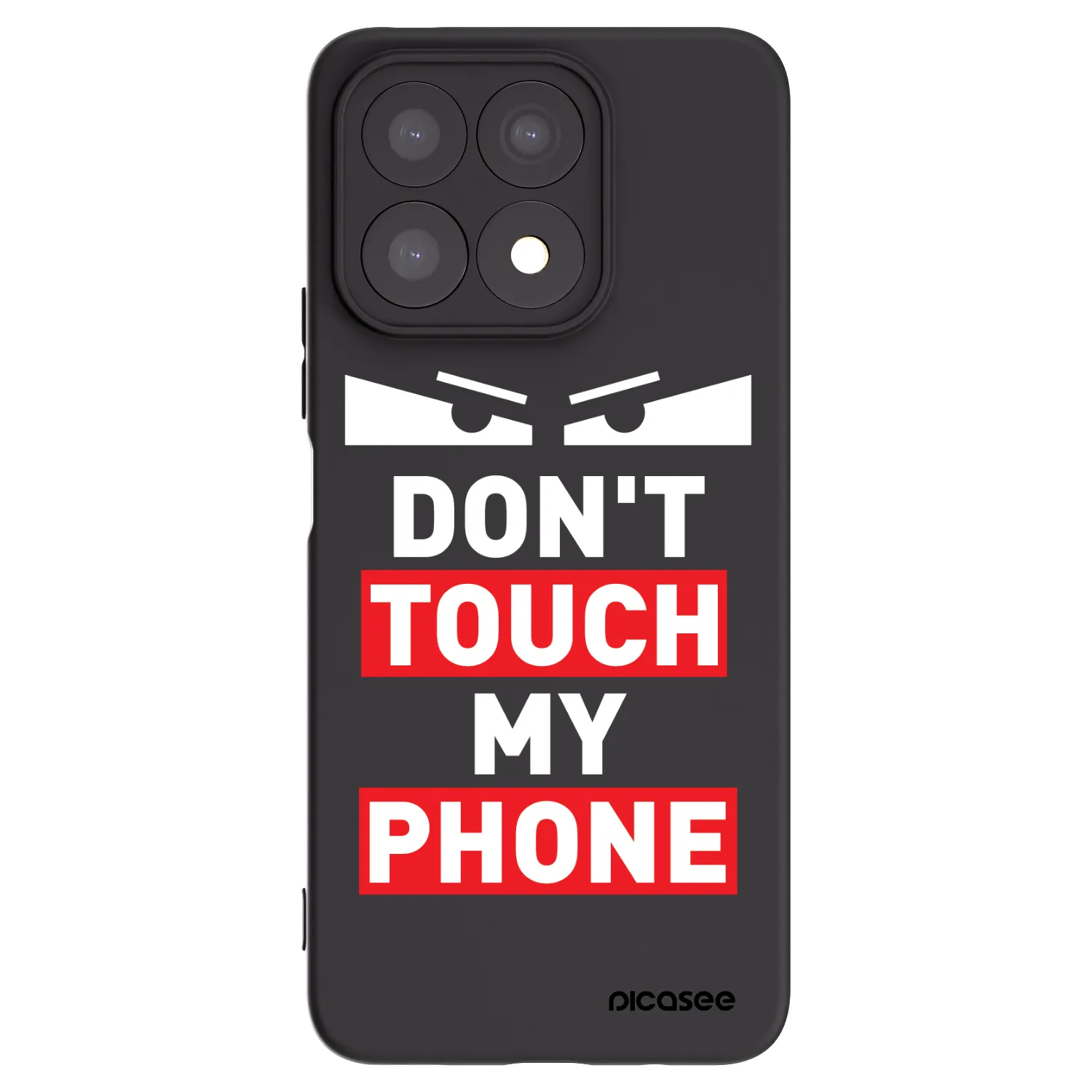 Picasee silikonowe czarne etui na Honor X8a - Shadow Eye - Transparent