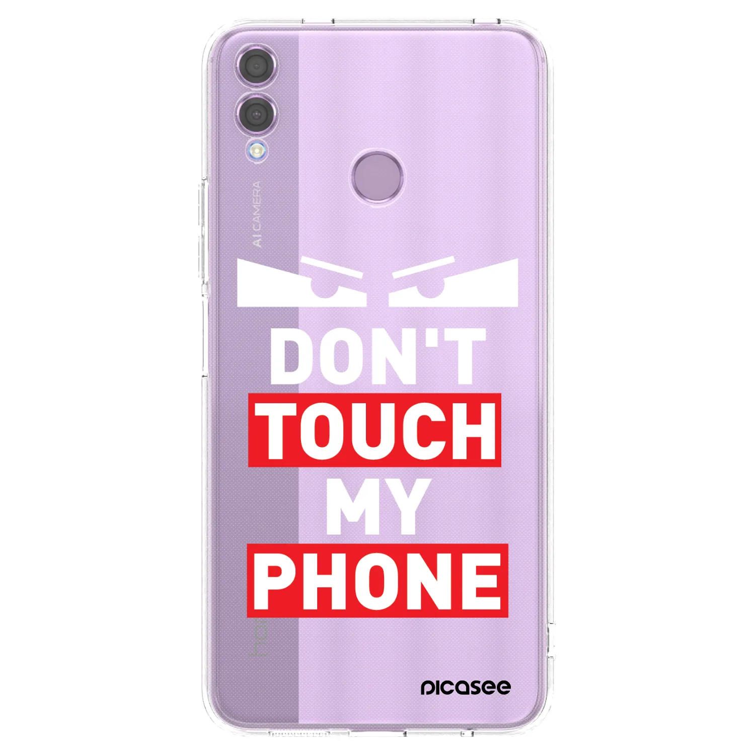 Picasee silikonowe przeźroczyste etui na Honor 8X - Shadow Eye - Transparent