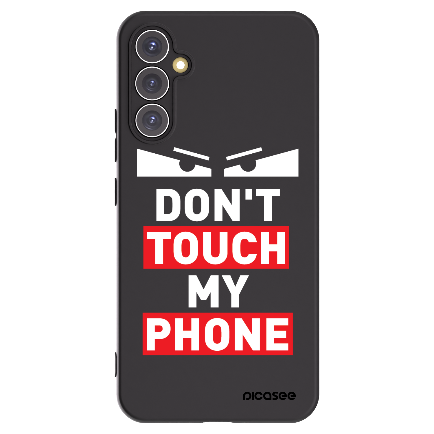 Picasee silikonowe czarne etui na Samsung Galaxy A34 5G A346B - Shadow Eye - Transparent