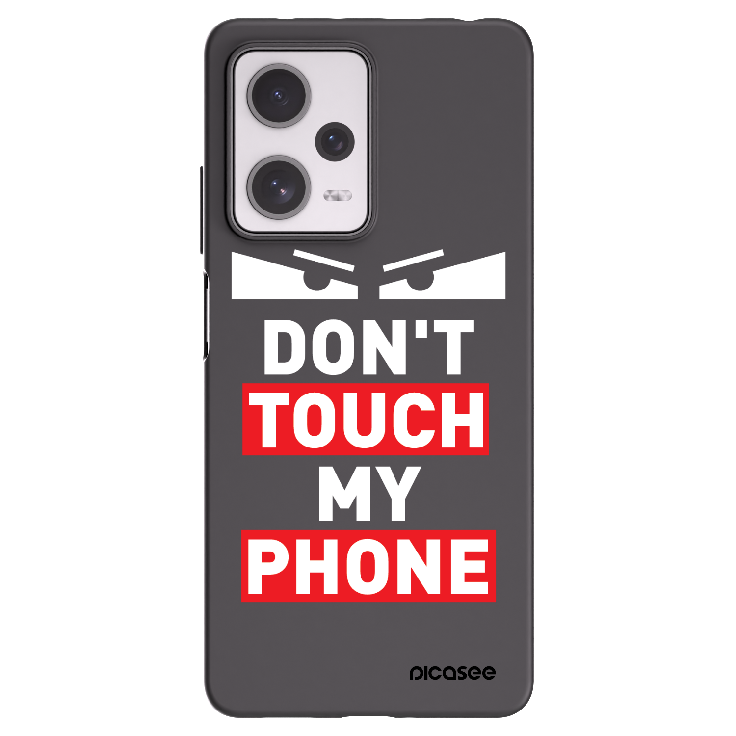 Picasee silikonowe czarne etui na Xiaomi Redmi Note 12 Pro+ 5G - Shadow Eye - Transparent
