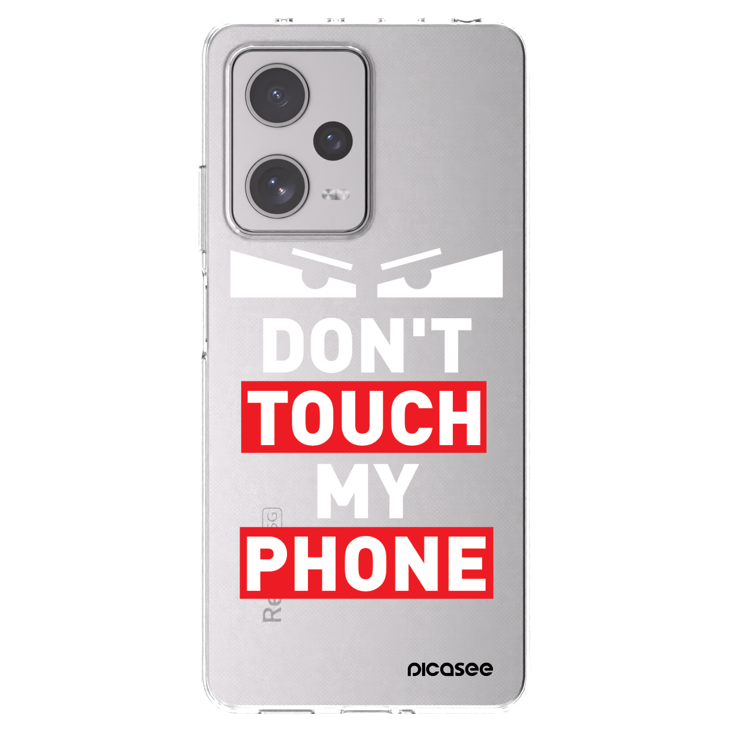 Picasee silikonowe przeźroczyste etui na Xiaomi Redmi Note 12 Pro+ 5G - Shadow Eye - Transparent