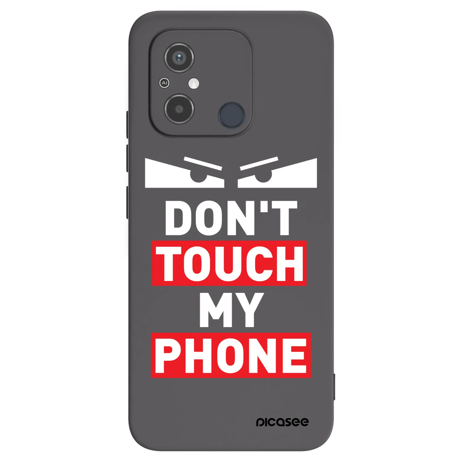 Picasee silikonowe czarne etui na Xiaomi Redmi 12C - Shadow Eye - Transparent