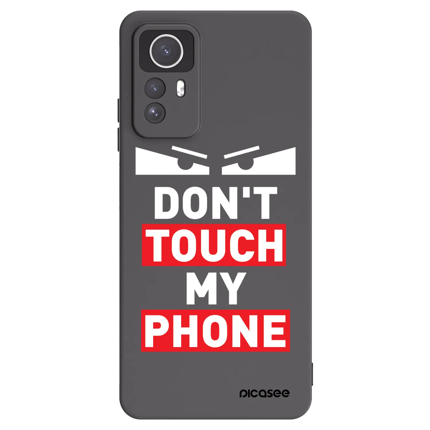 Picasee silikonowe czarne etui na Xiaomi Redmi Note 12S - Shadow Eye - Transparent