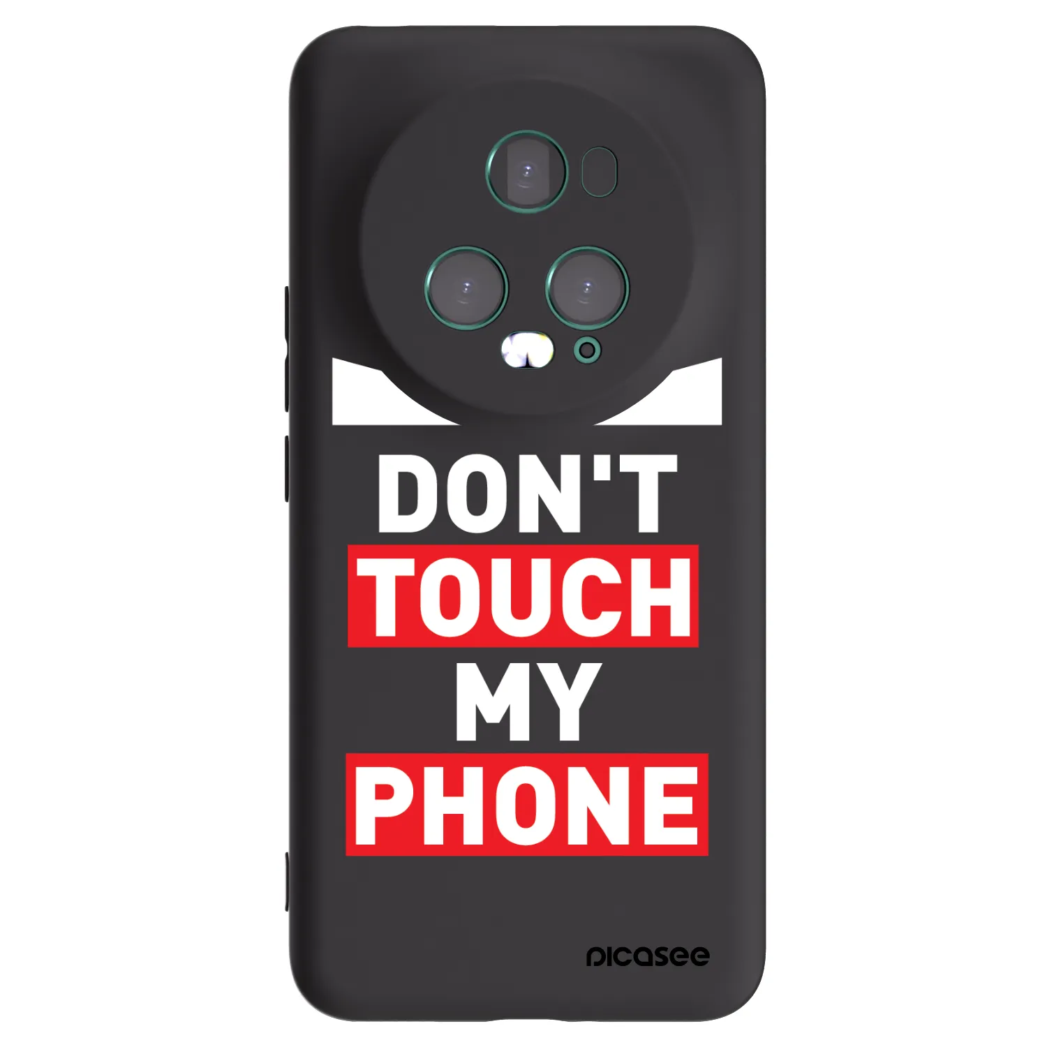 Picasee silikonowe czarne etui na Honor Magic5 Pro - Shadow Eye - Transparent