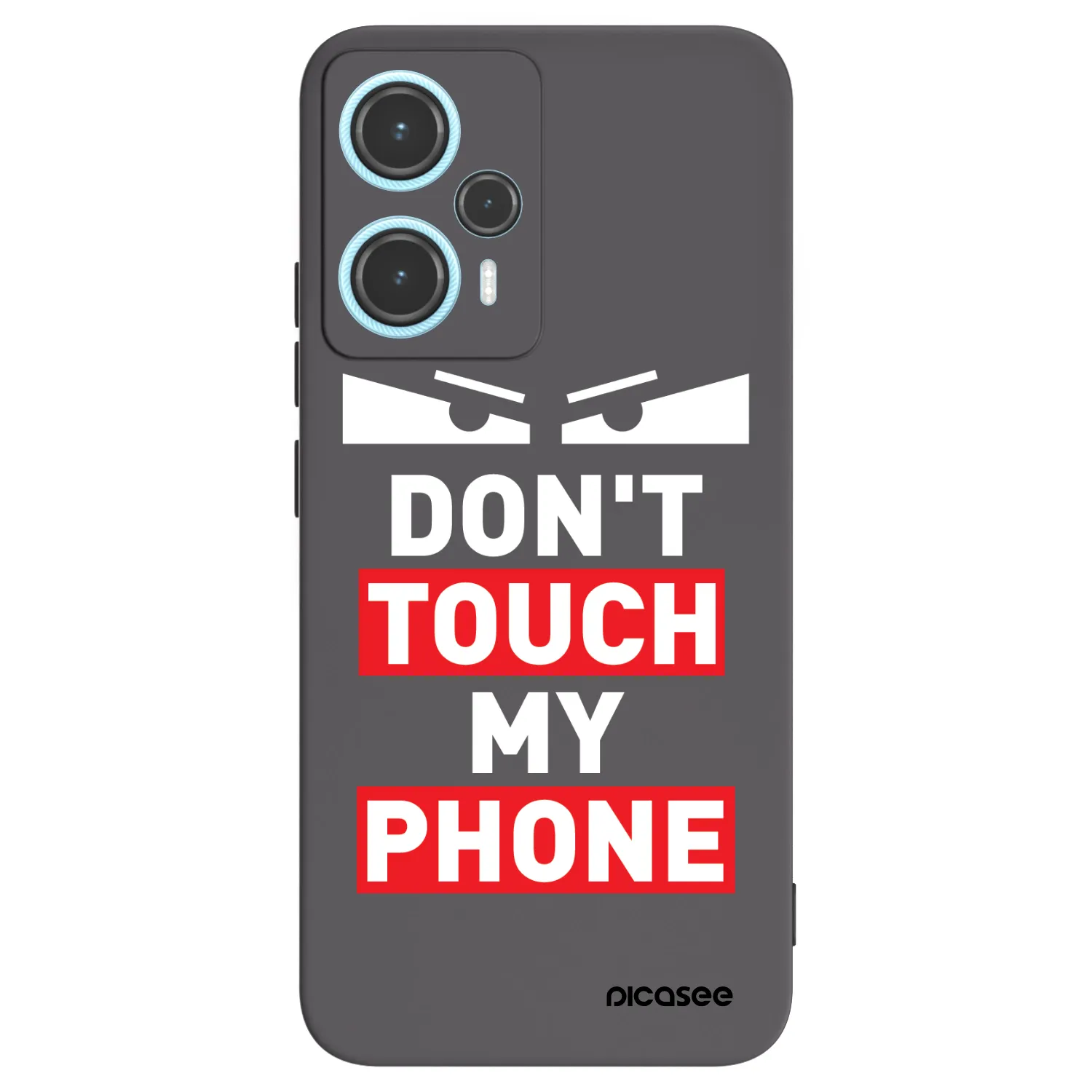 Picasee silikonowe czarne etui na Xiaomi Poco F5 - Shadow Eye - Transparent