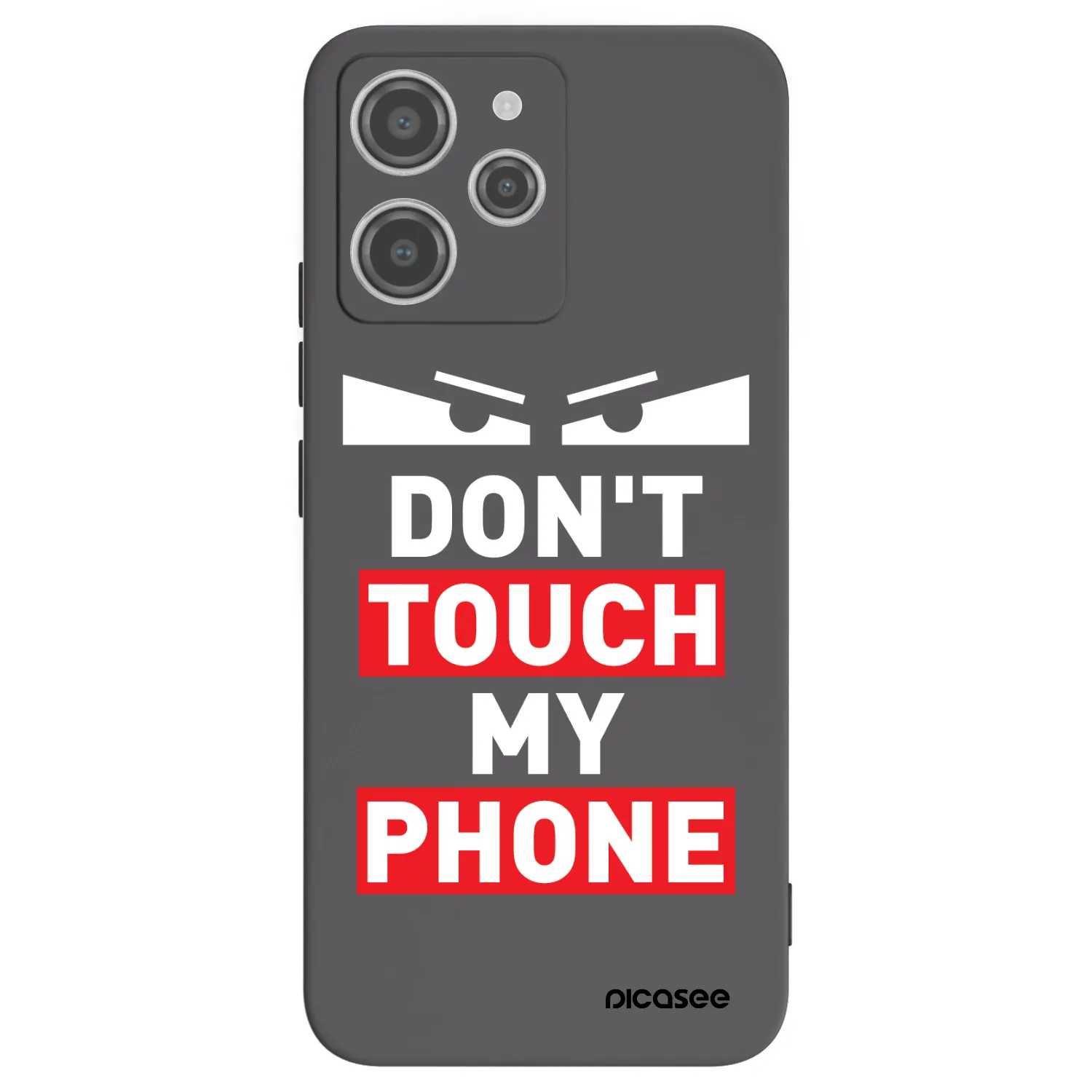 Picasee silikonowe czarne etui na Xiaomi Redmi 12 4G - Shadow Eye - Transparent