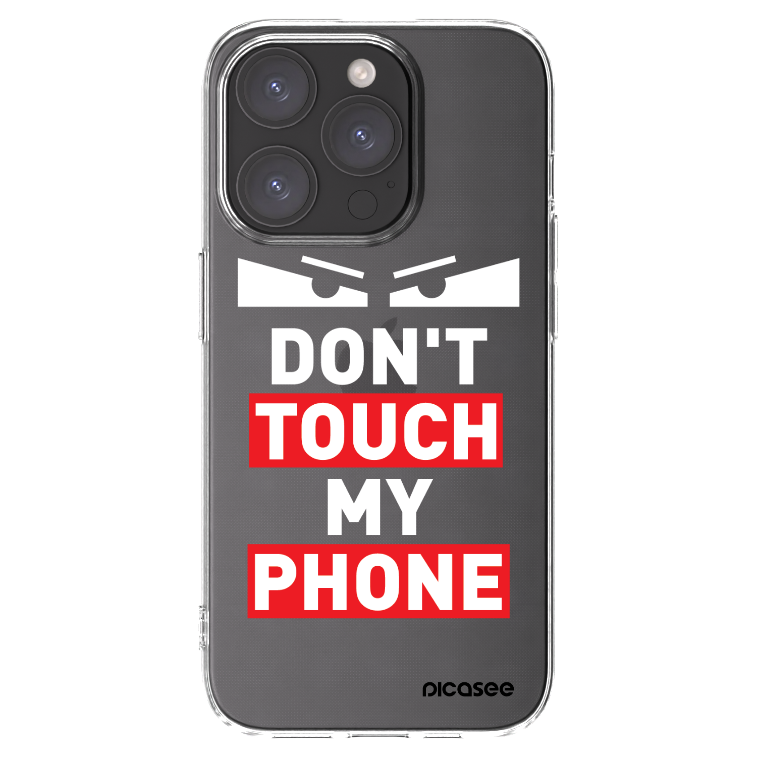 Picasee silikonowe przeźroczyste etui na Apple iPhone 15 Pro - Shadow Eye - Transparent