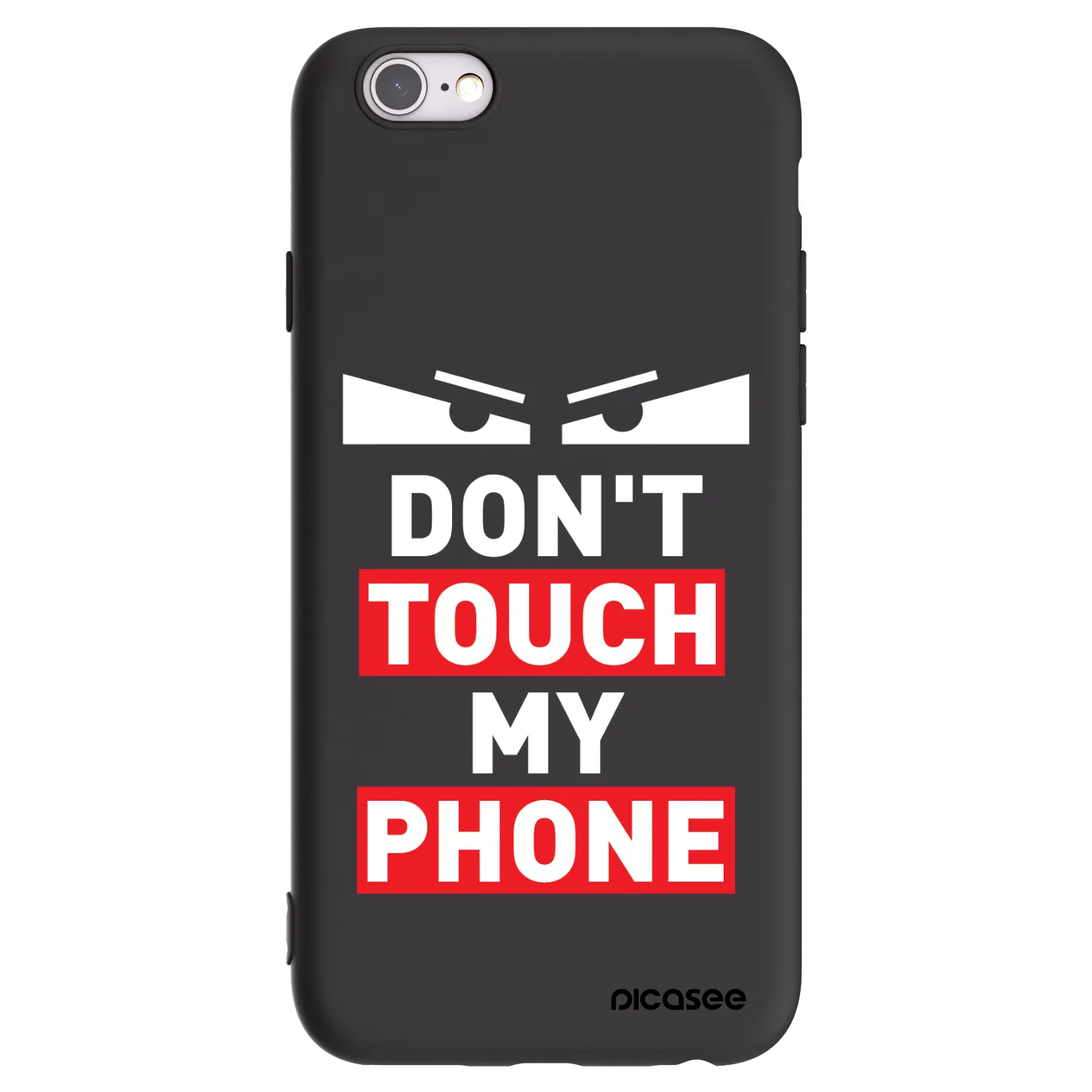 Picasee silikonowe czarne etui na Apple iPhone 6/6S - Shadow Eye - Transparent