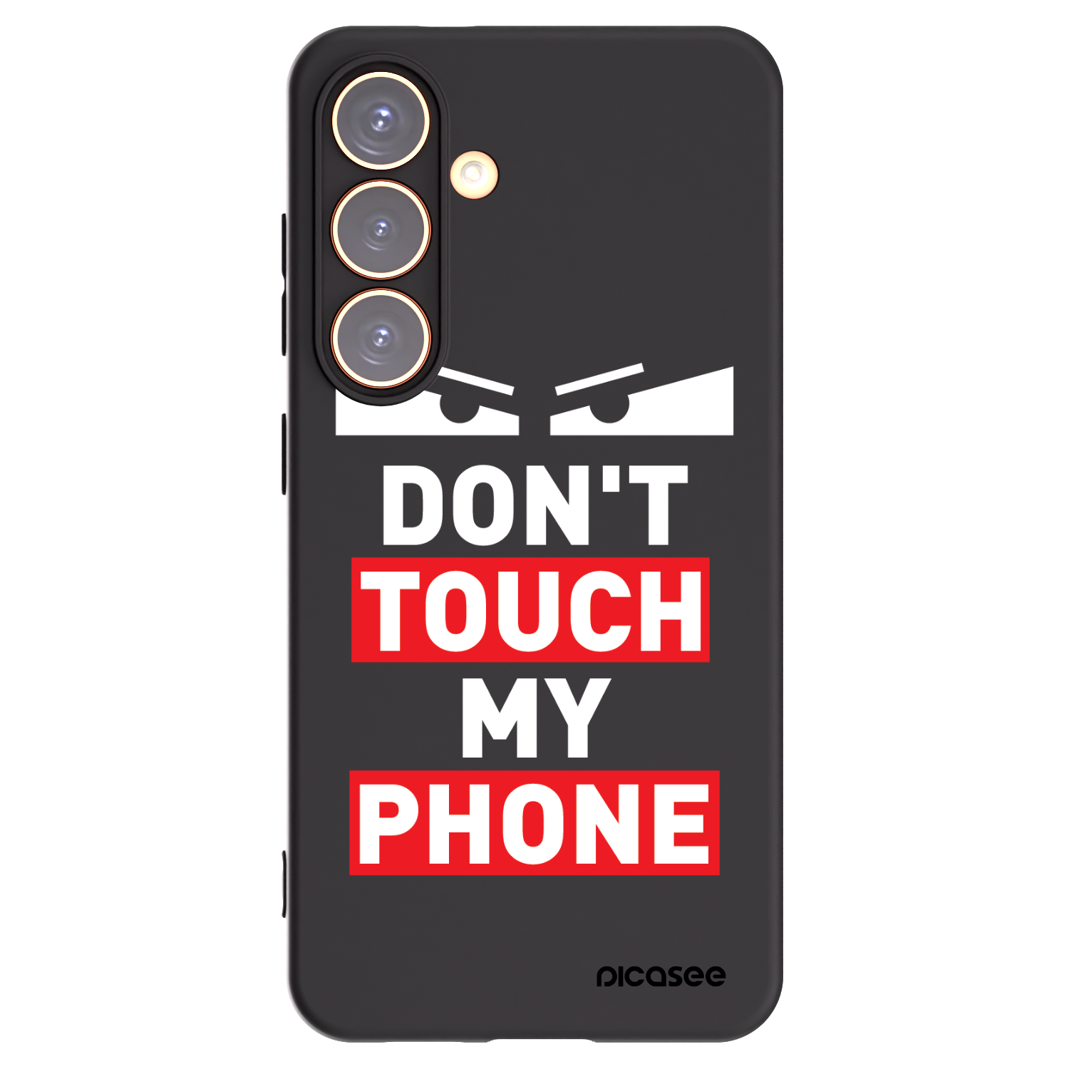 Picasee silikonowe czarne etui na Samsung Galaxy S24 S921B 5G - Shadow Eye - Transparent
