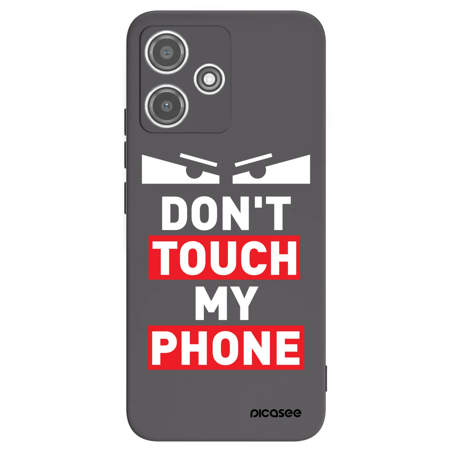 Picasee silikonowe czarne etui na Xiaomi Redmi 12 5G - Shadow Eye - Transparent