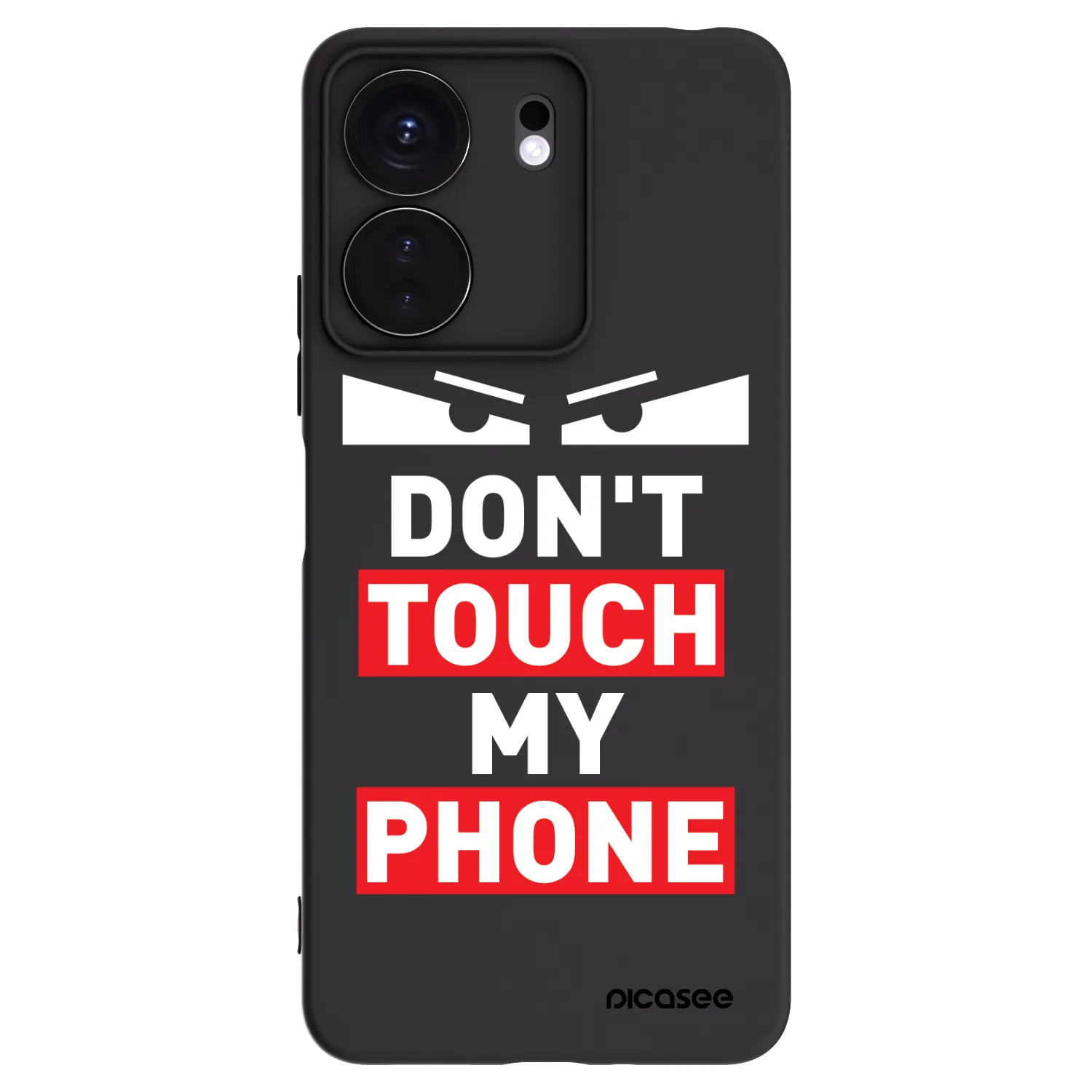 Picasee silikonowe czarne etui na Xiaomi Redmi 13C 4G - Shadow Eye - Transparent