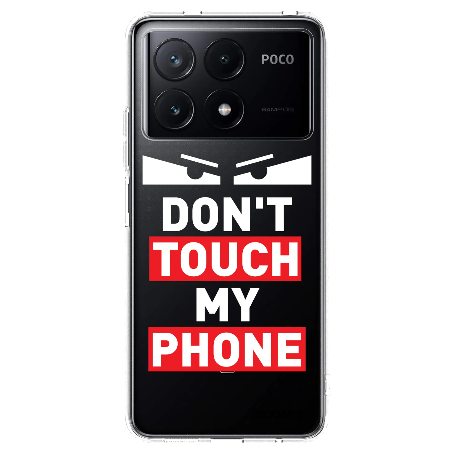 Picasee silikonowe przeźroczyste etui na Xiaomi Poco X6 Pro - Shadow Eye - Transparent