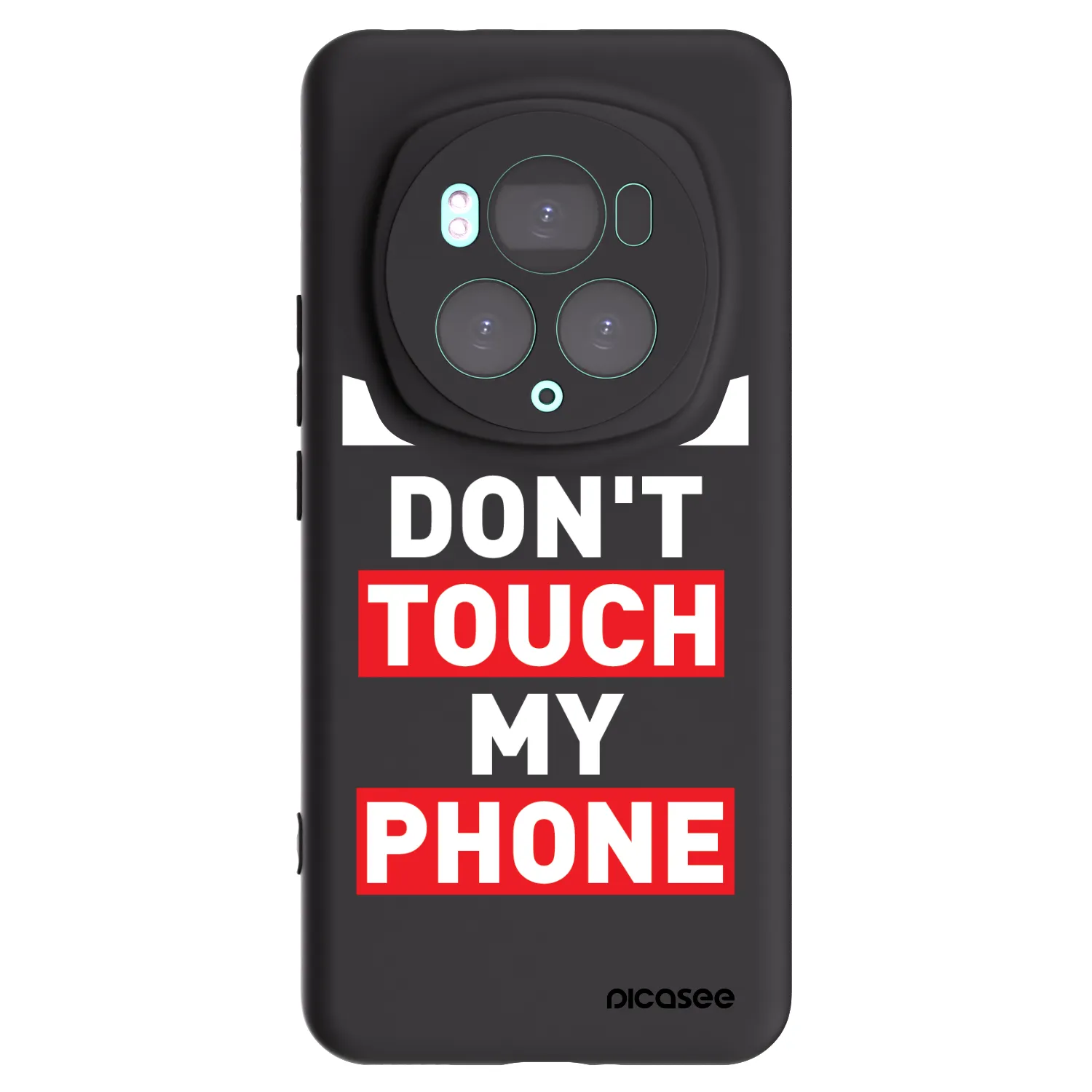 Picasee silikonowe czarne etui na Honor Magic6 Pro - Shadow Eye - Transparent