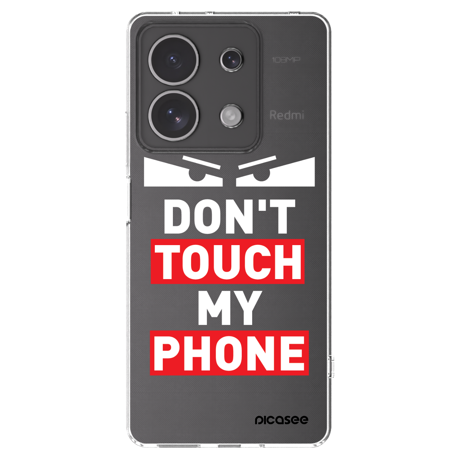 Picasee silikonowe przeźroczyste etui na Xiaomi Redmi Note 13 4G - Shadow Eye - Transparent