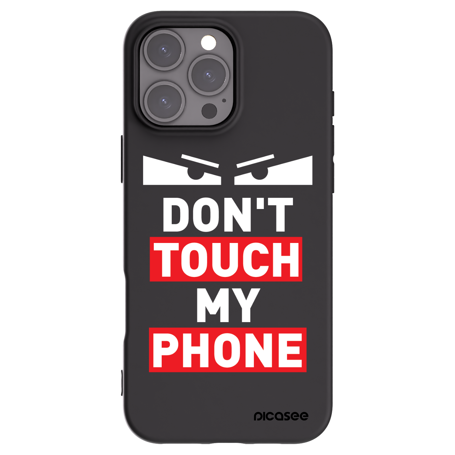 Picasee silikonowe czarne etui na Apple iPhone 16 Pro Max - Shadow Eye - Transparent