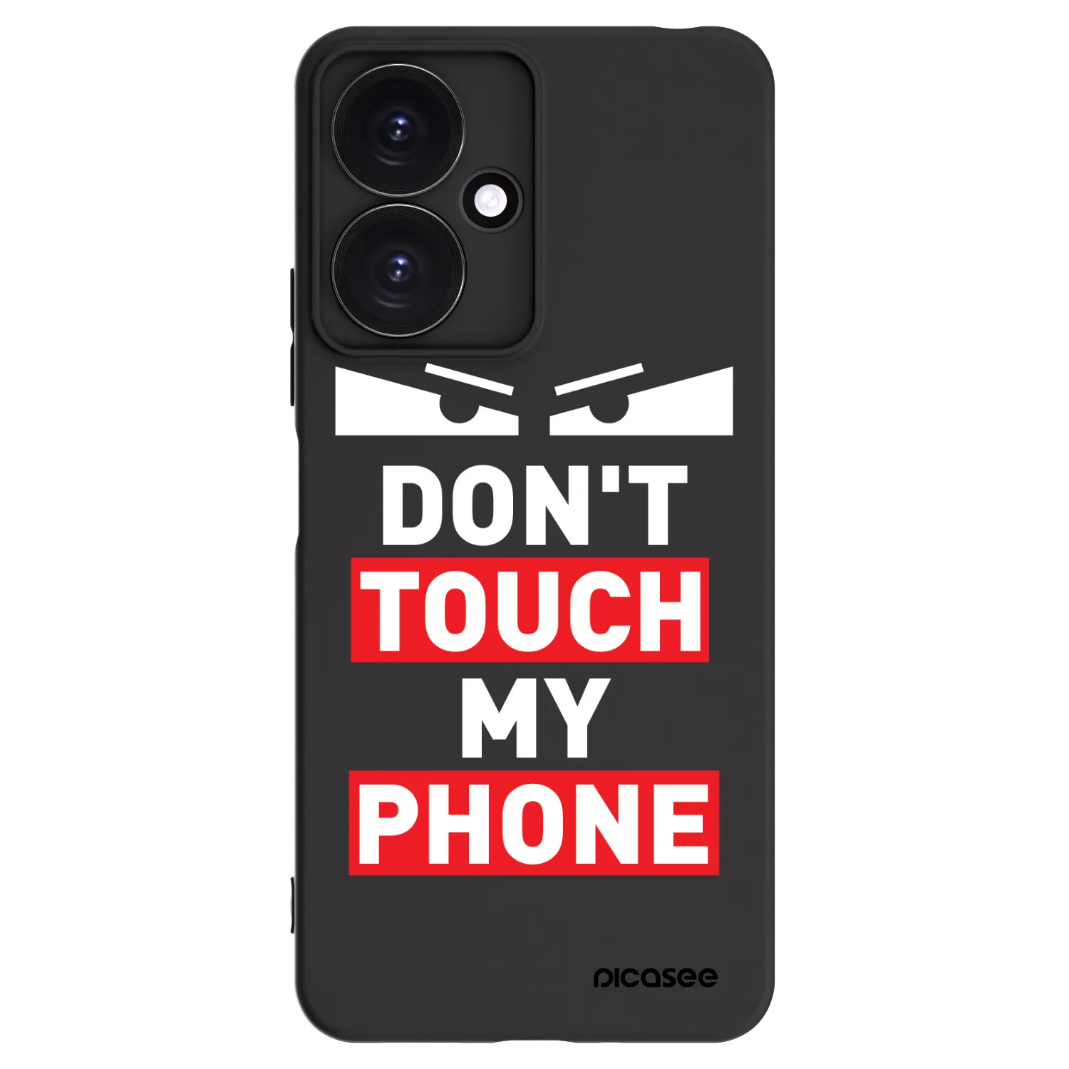 Picasee silikonowe czarne etui na Xiaomi Redmi 13C 5G - Shadow Eye - Transparent