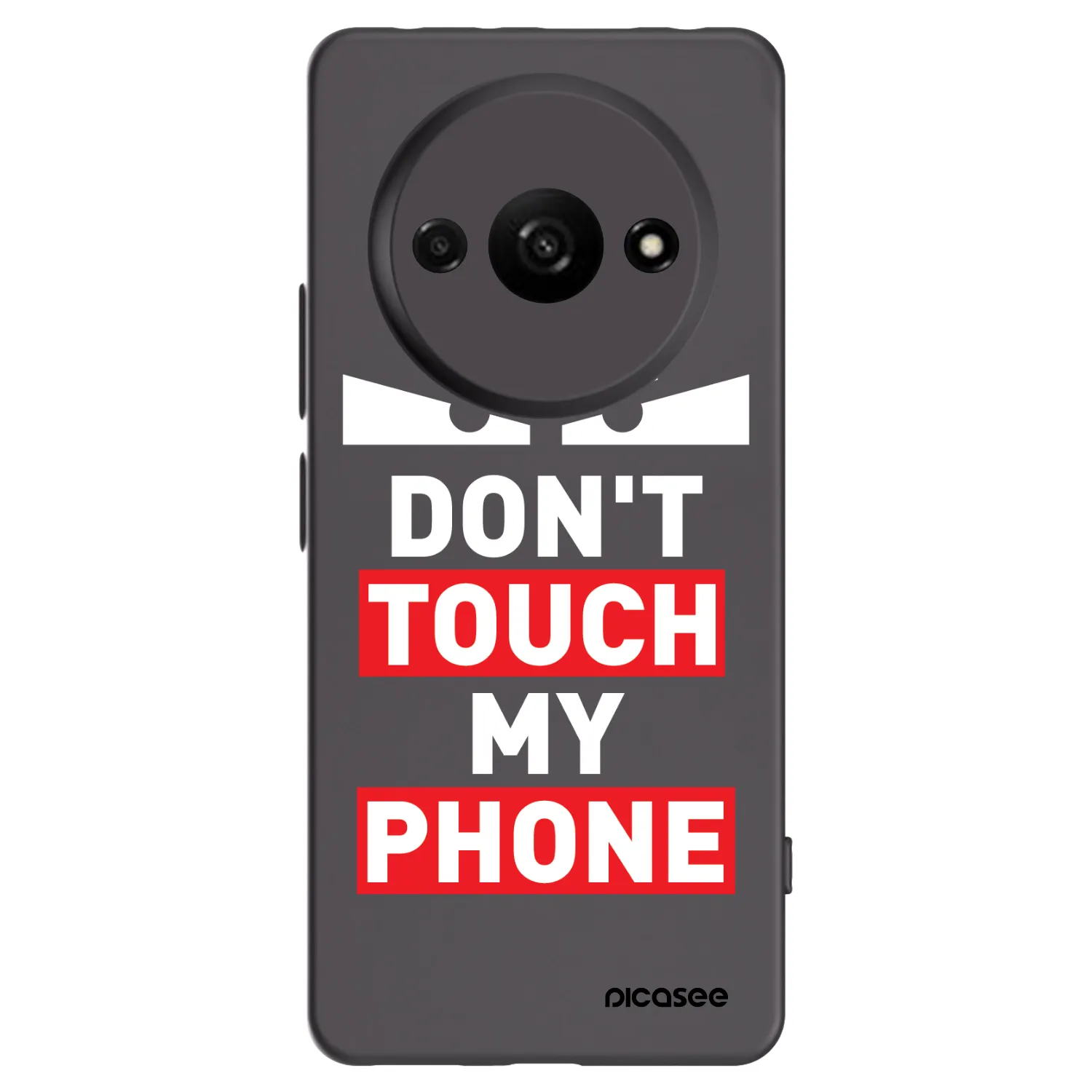Picasee silikonowe czarne etui na Xiaomi Redmi A3 - Shadow Eye - Transparent
