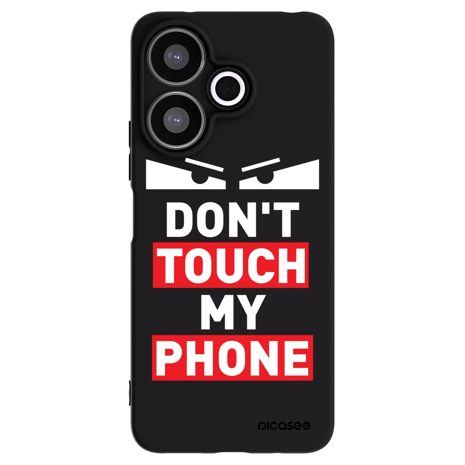 Picasee silikonowe czarne etui na Xiaomi Redmi 13 4G - Shadow Eye - Transparent