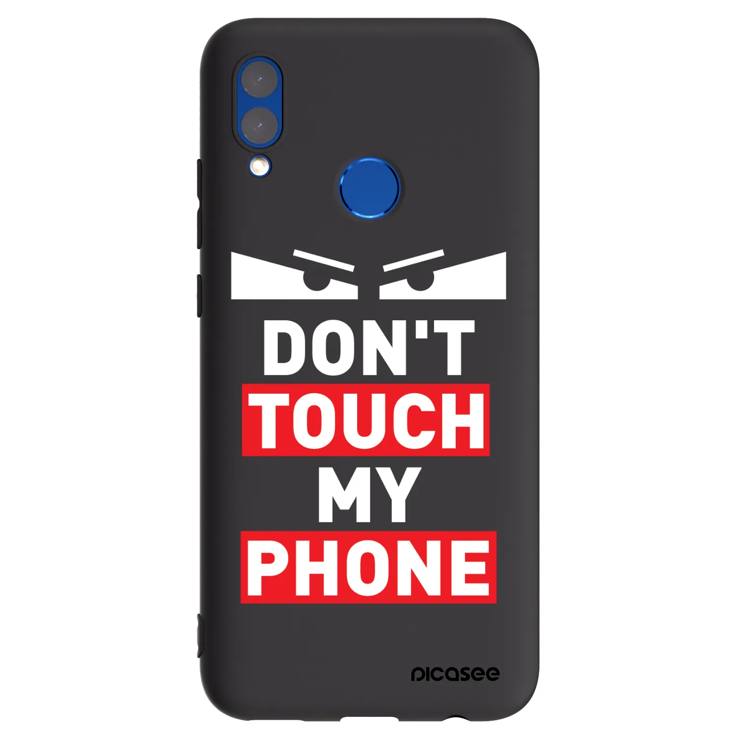 Picasee silikonowe czarne etui na Honor 10 Lite - Shadow Eye - Transparent