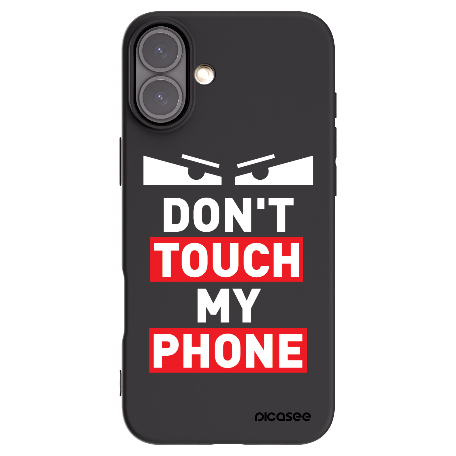 Picasee silikonowe czarne etui na Apple iPhone 16 Plus - Shadow Eye - Transparent