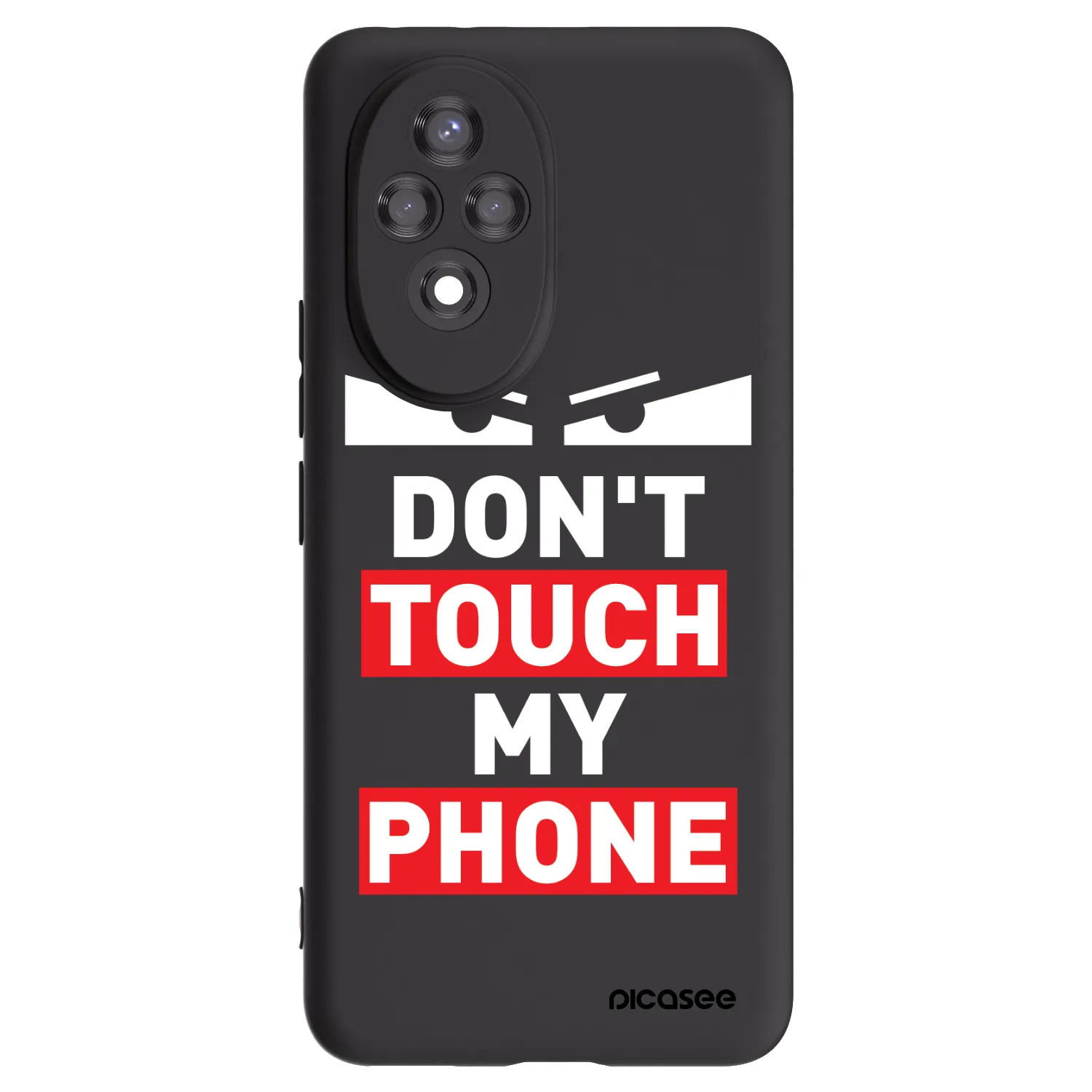 Picasee silikonowe czarne etui na Honor 200 5G - Shadow Eye - Transparent