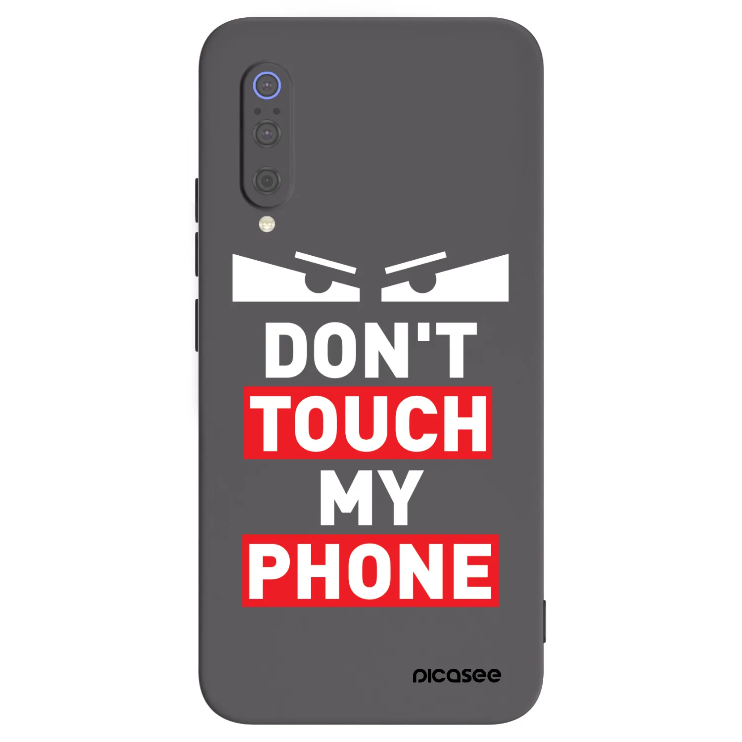 Picasee silikonowe czarne etui na Xiaomi Mi 9 - Shadow Eye - Transparent