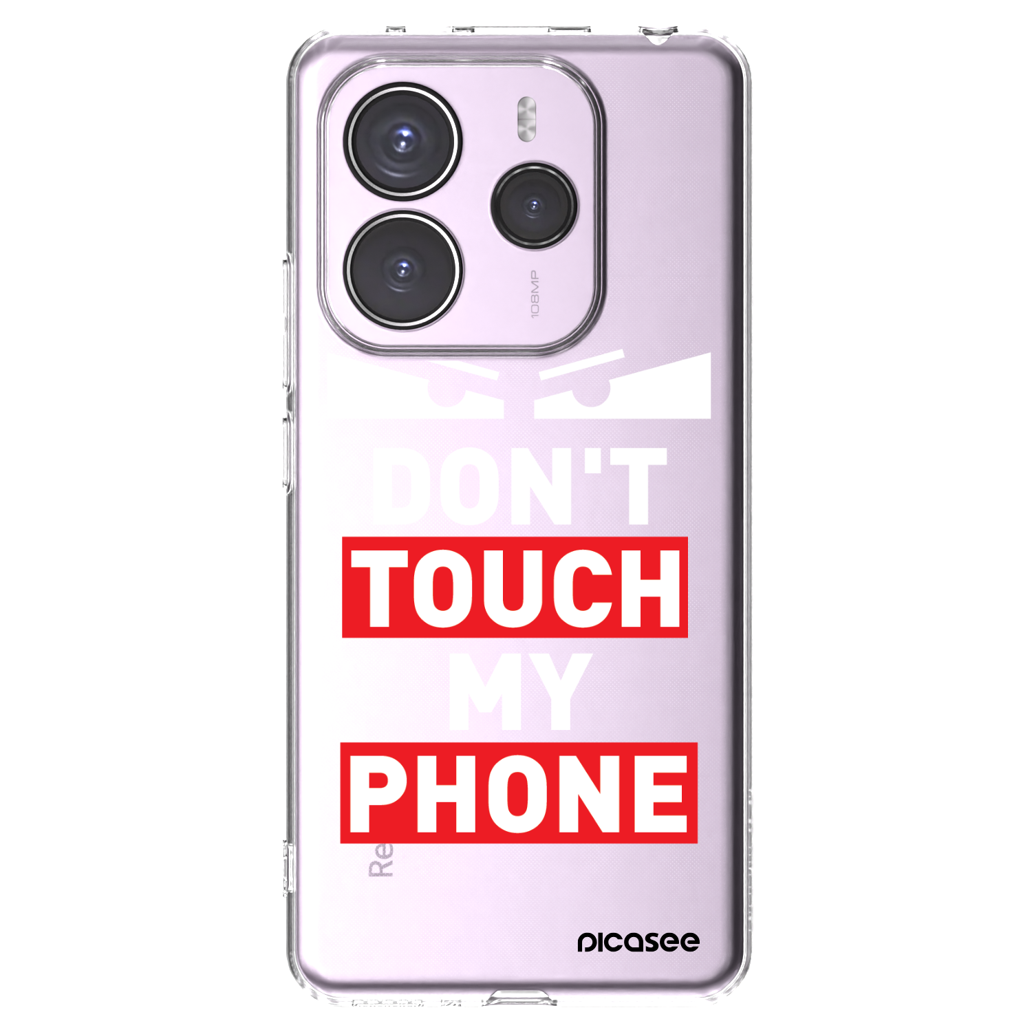 Picasee silikonowe przeźroczyste etui na Xiaomi Redmi Note 14 5G - Shadow Eye - Transparent