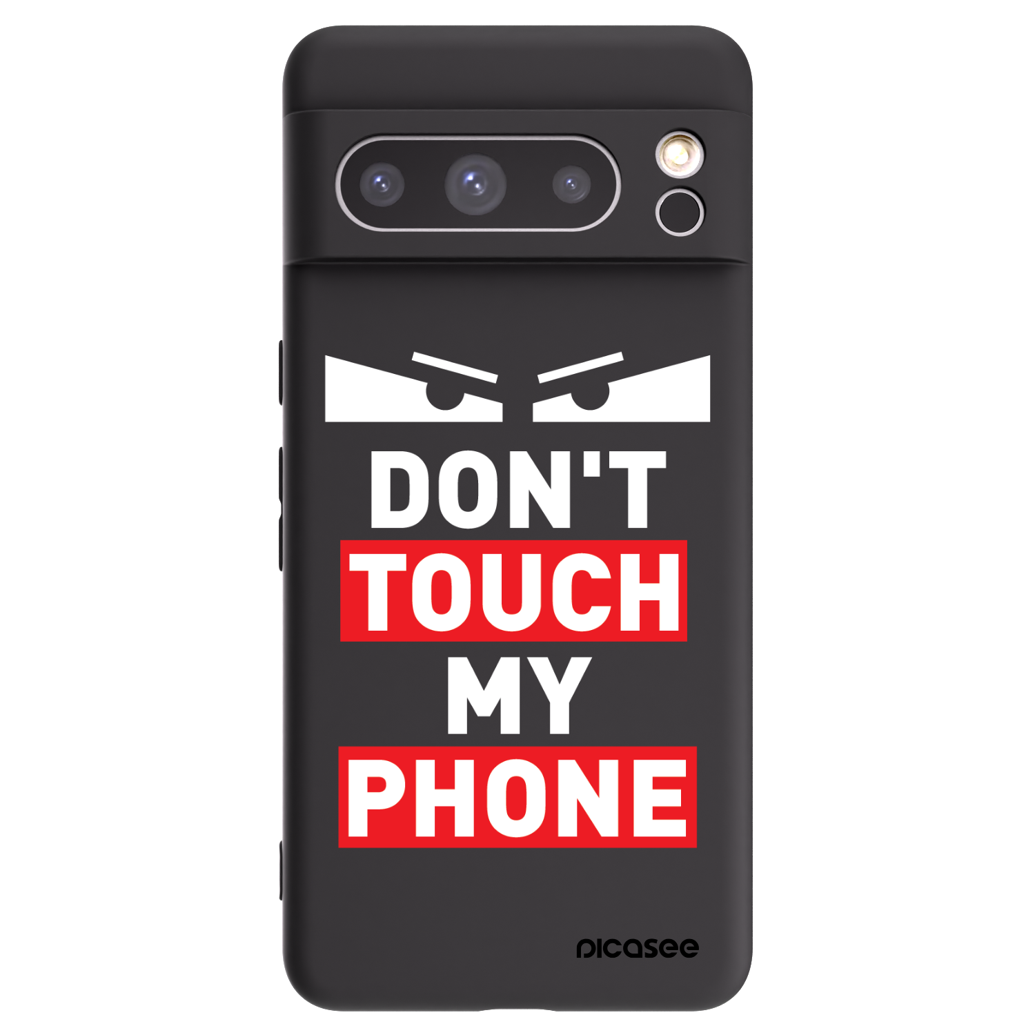 Picasee silikonowe czarne etui na Google Pixel 8 Pro - Shadow Eye - Transparent