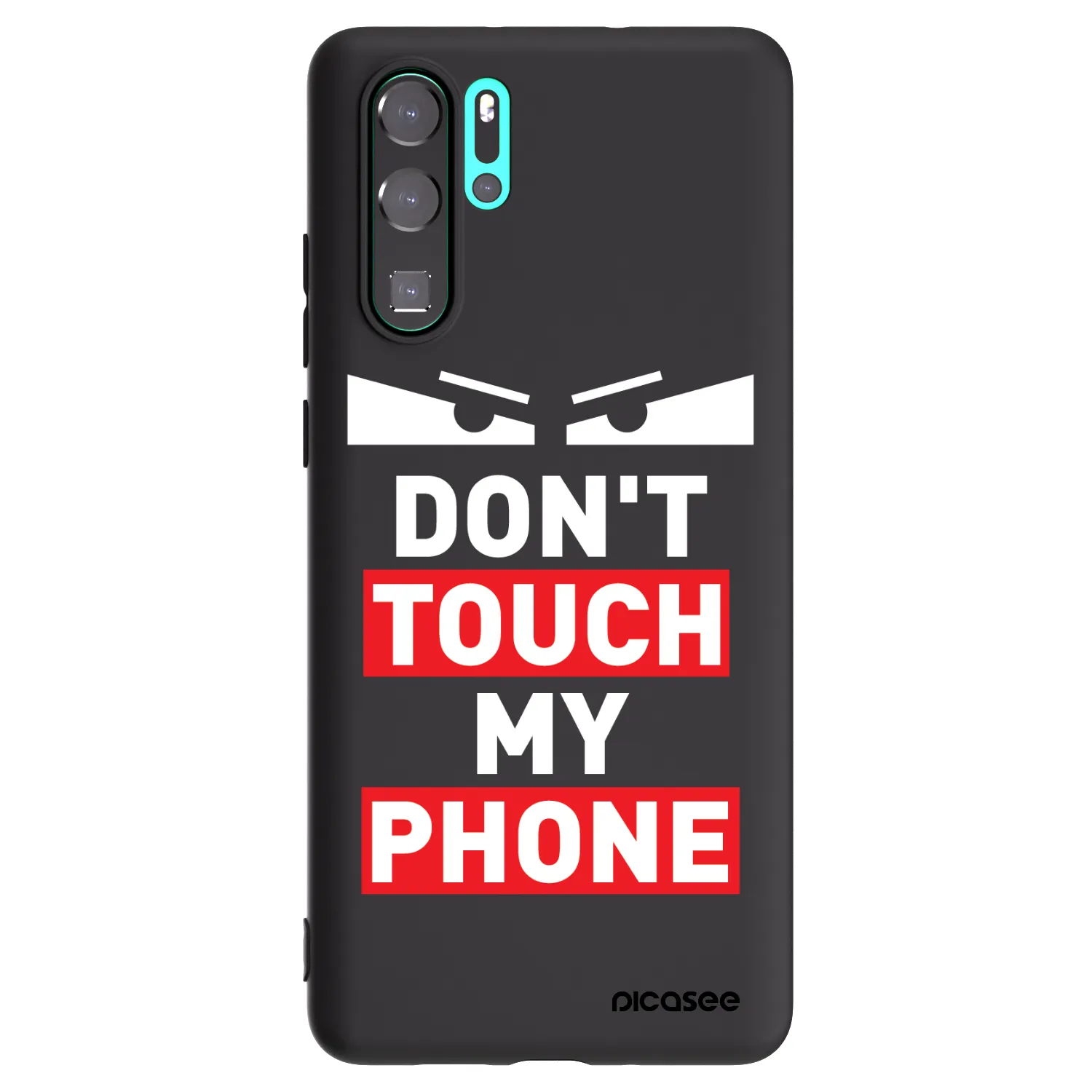 Picasee silikonowe czarne etui na Huawei P30 Pro - Shadow Eye - Transparent