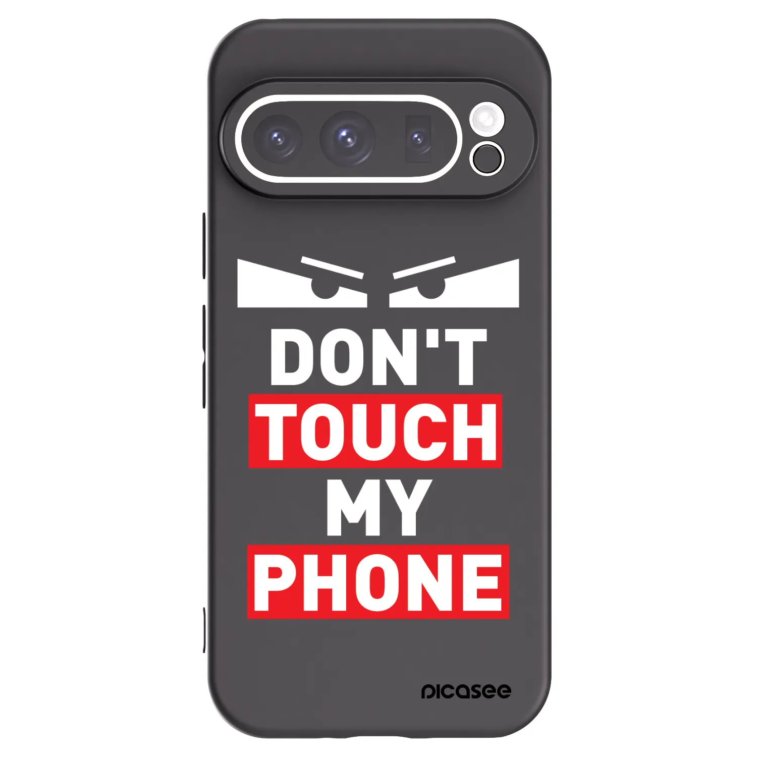 Picasee silikonowe czarne etui na Google Pixel 9 Pro - Shadow Eye - Transparent