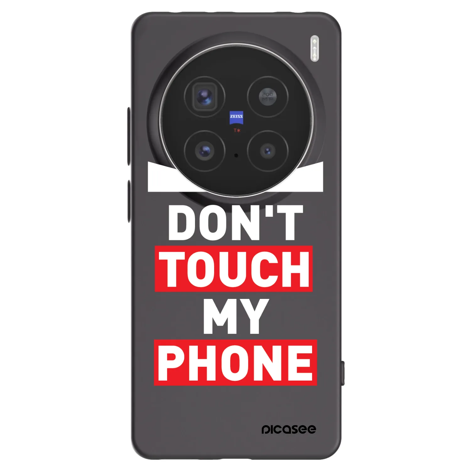 Picasee silikonowe czarne etui na Vivo X200 Pro - Shadow Eye - Transparent