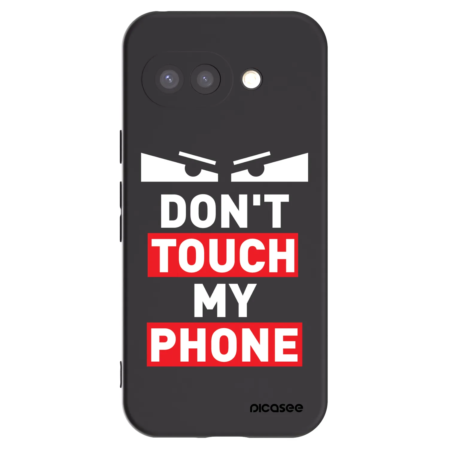 Picasee silikonowe czarne etui na Google Pixel 9a - Shadow Eye - Transparent