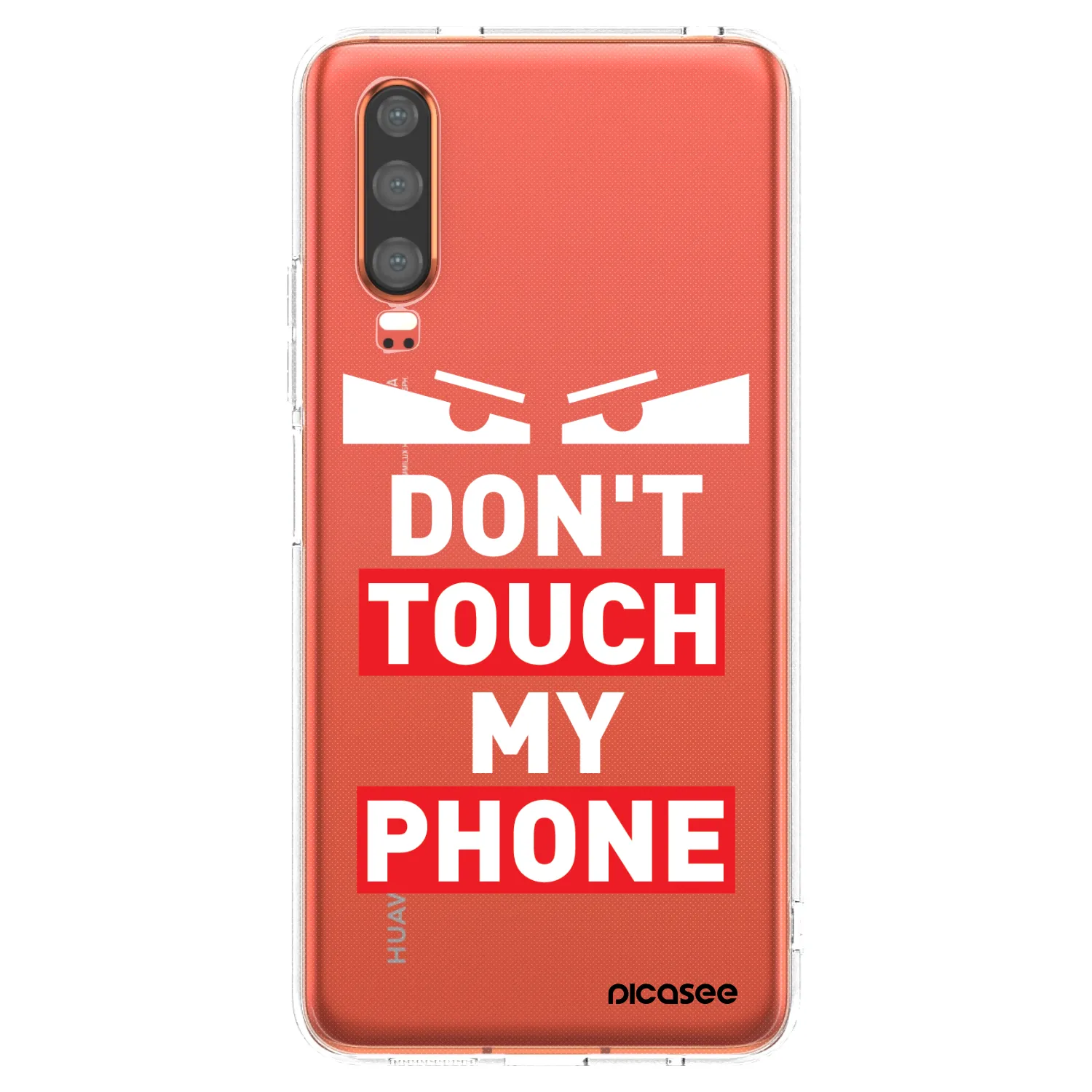 Picasee silikonowe przeźroczyste etui na Huawei P30 - Shadow Eye - Transparent