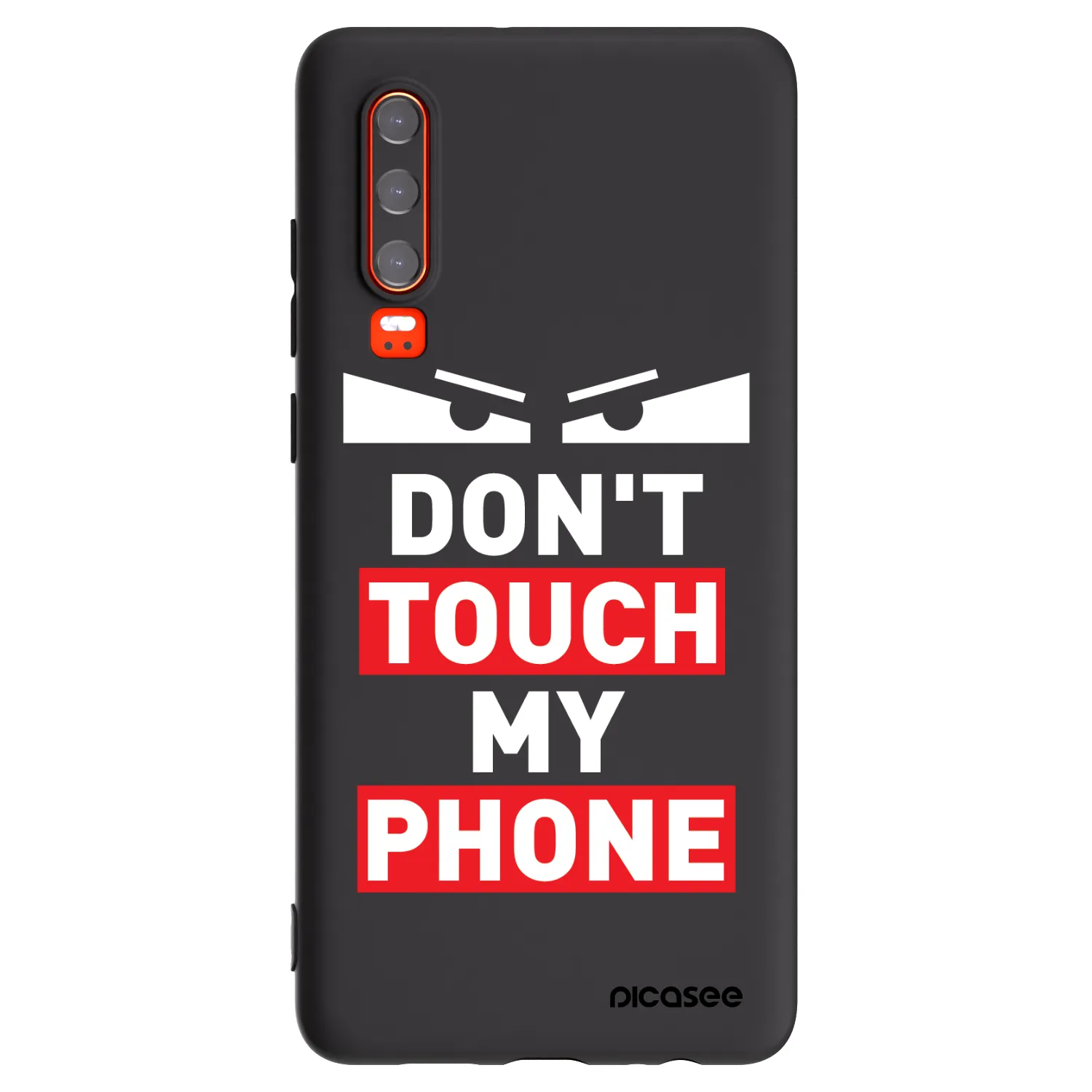 Picasee silikonowe czarne etui na Huawei P30 - Shadow Eye - Transparent