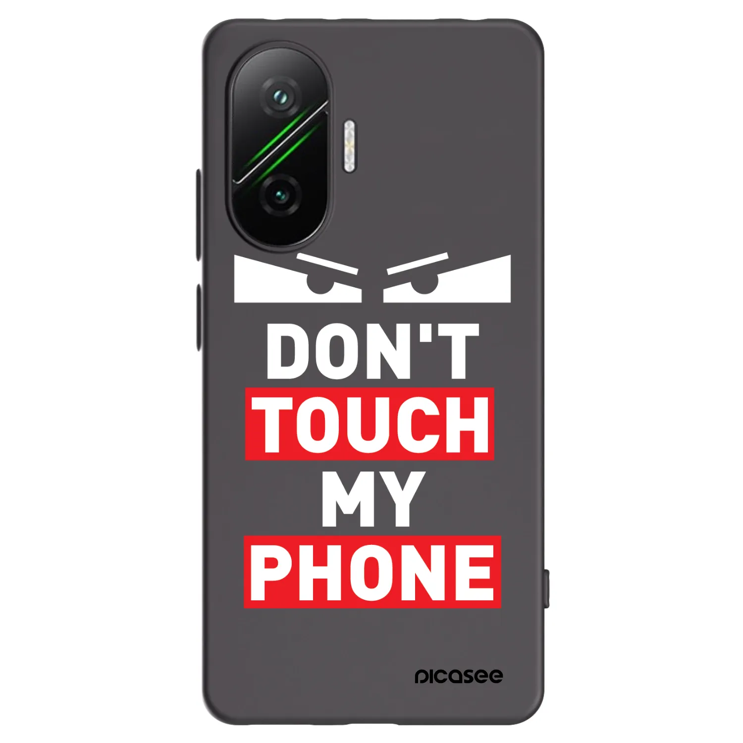 Picasee silikonowe czarne etui na Xiaomi Poco F7 Pro 5G - Shadow Eye - Transparent